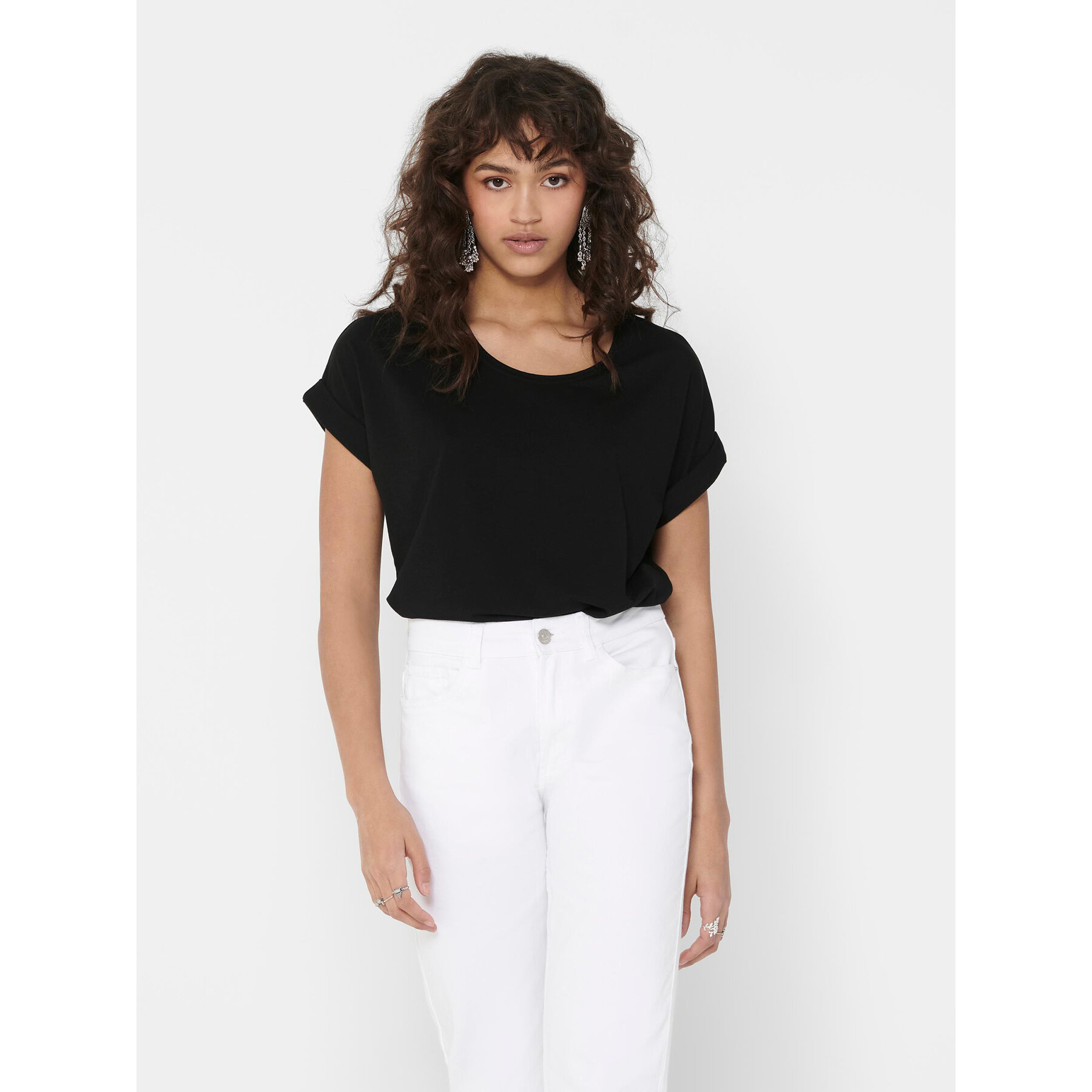 ONLY T-shirt Moster 15106662 Nero Loose Fit