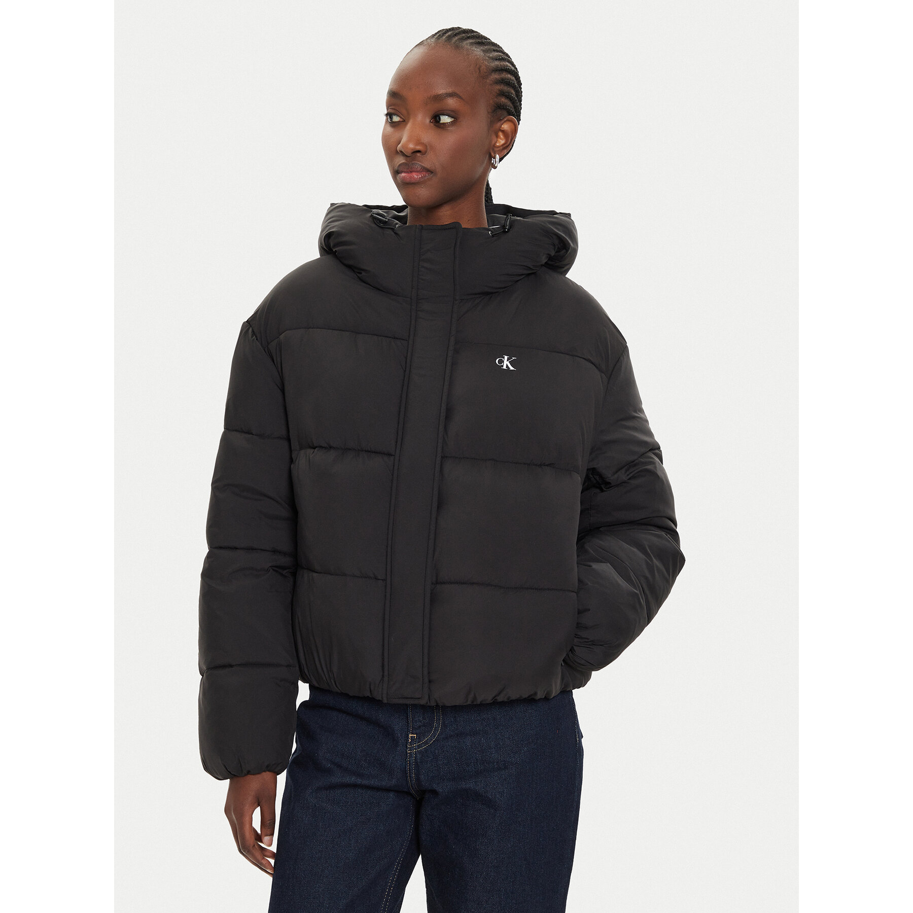 Calvin Klein Jeans Winterjacke J20J224112 Schwarz Regular Fit