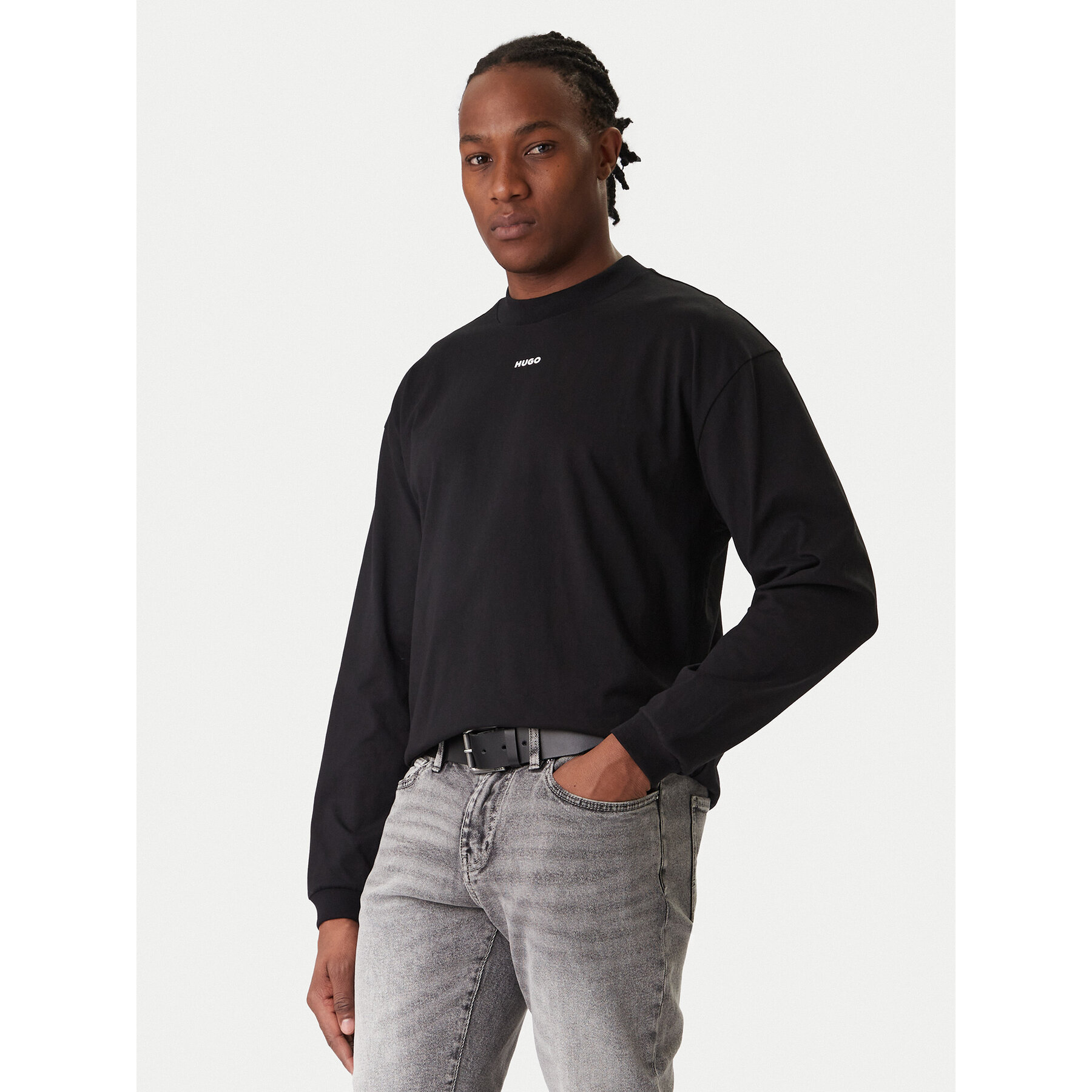 Hugo Sweatshirt Daposo 50511029 Schwarz Relaxed Fit