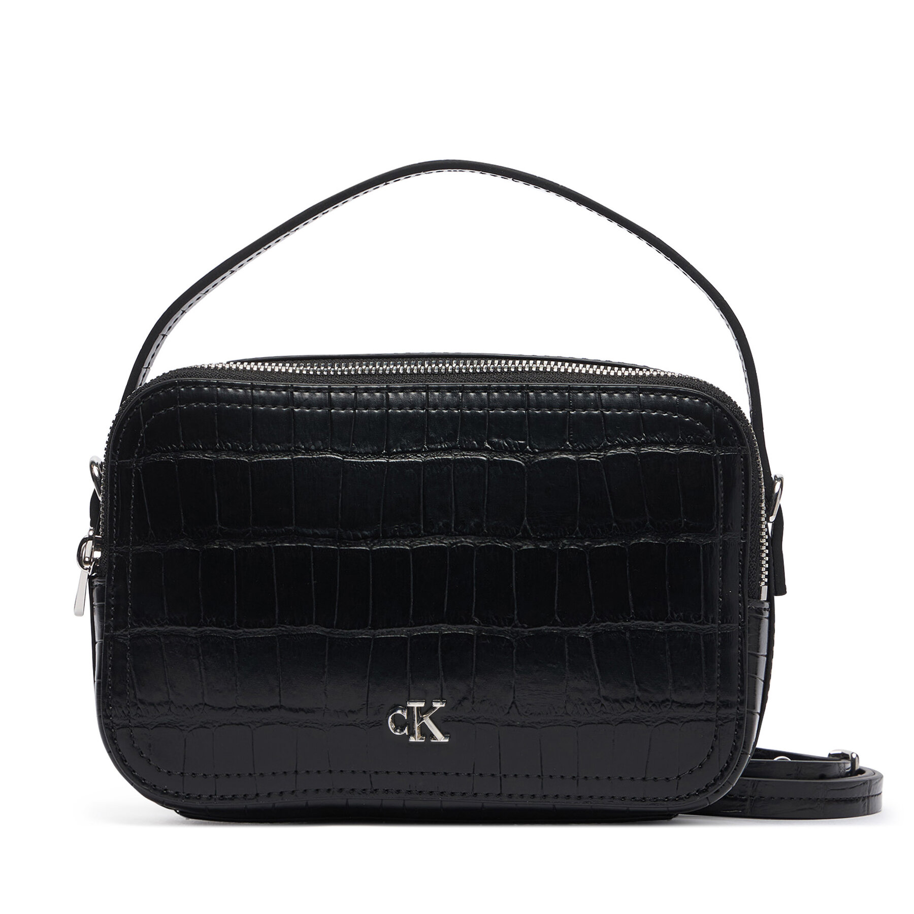 Дамска чанта Calvin Klein Ck Croc Camera Bag LV04F3905G Черен