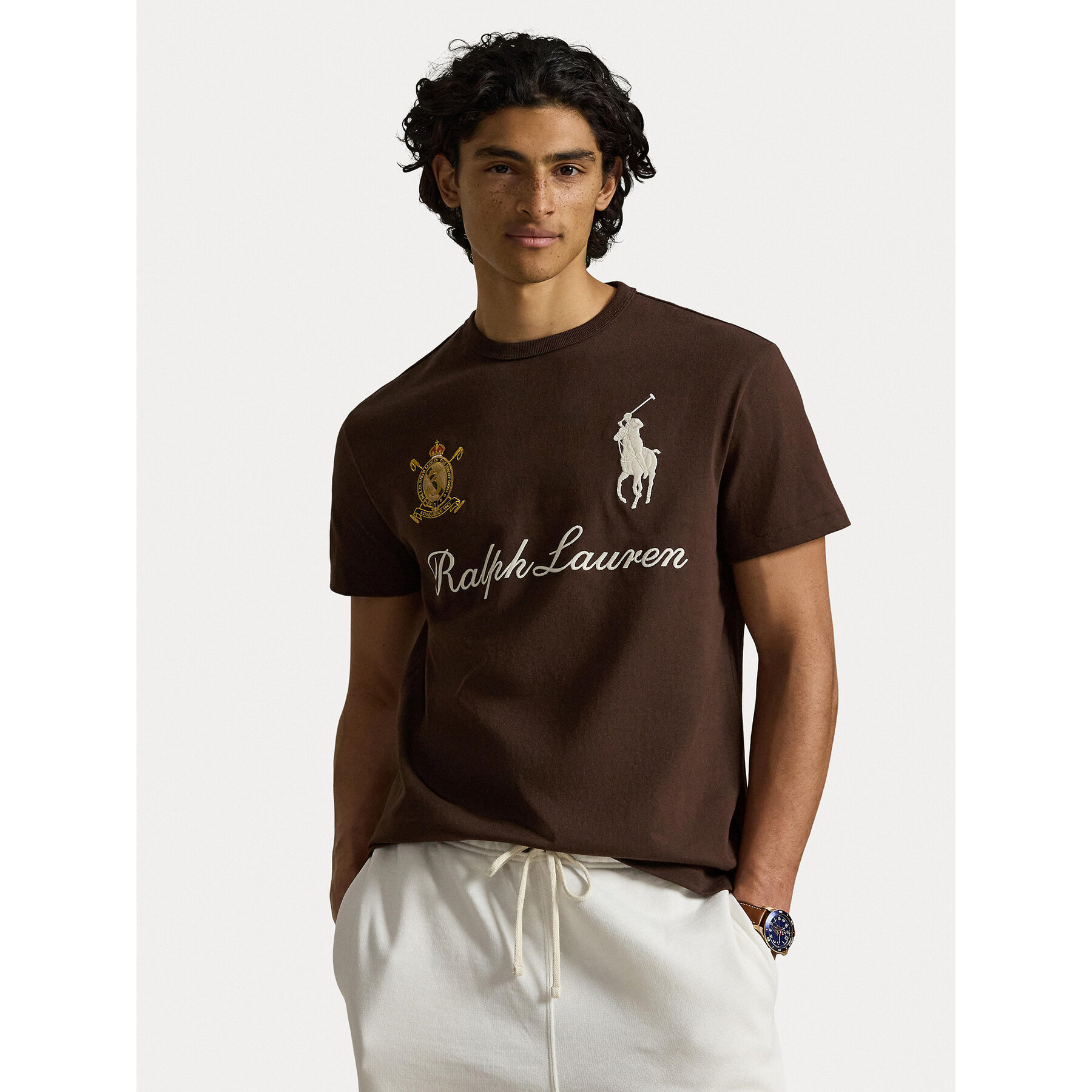 Polo Ralph Lauren T-Shirt 710B20010002 Braun Regular Fit