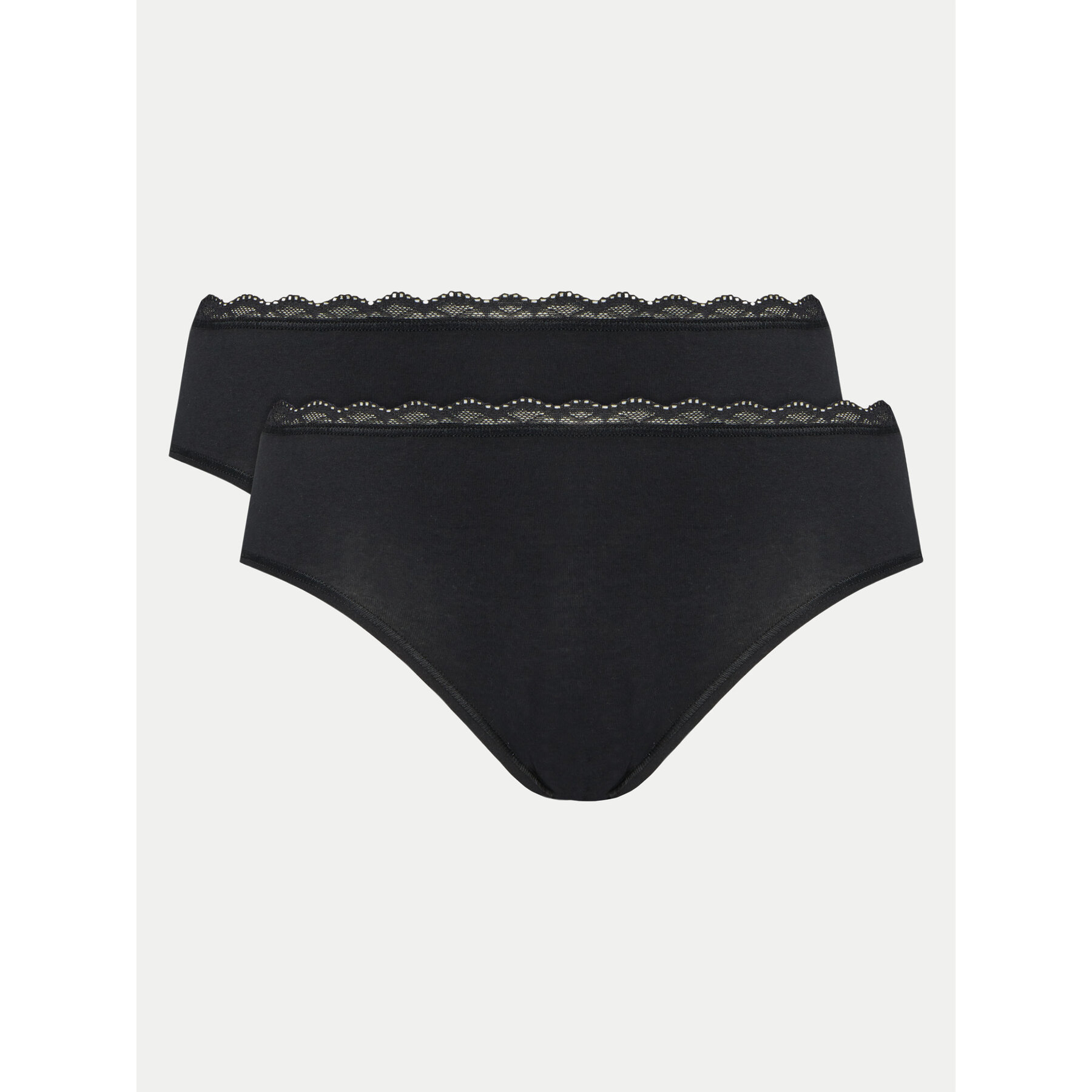 Triumph Fazonos bugyi szett Feel Of Cotton 10225011 Fekete
