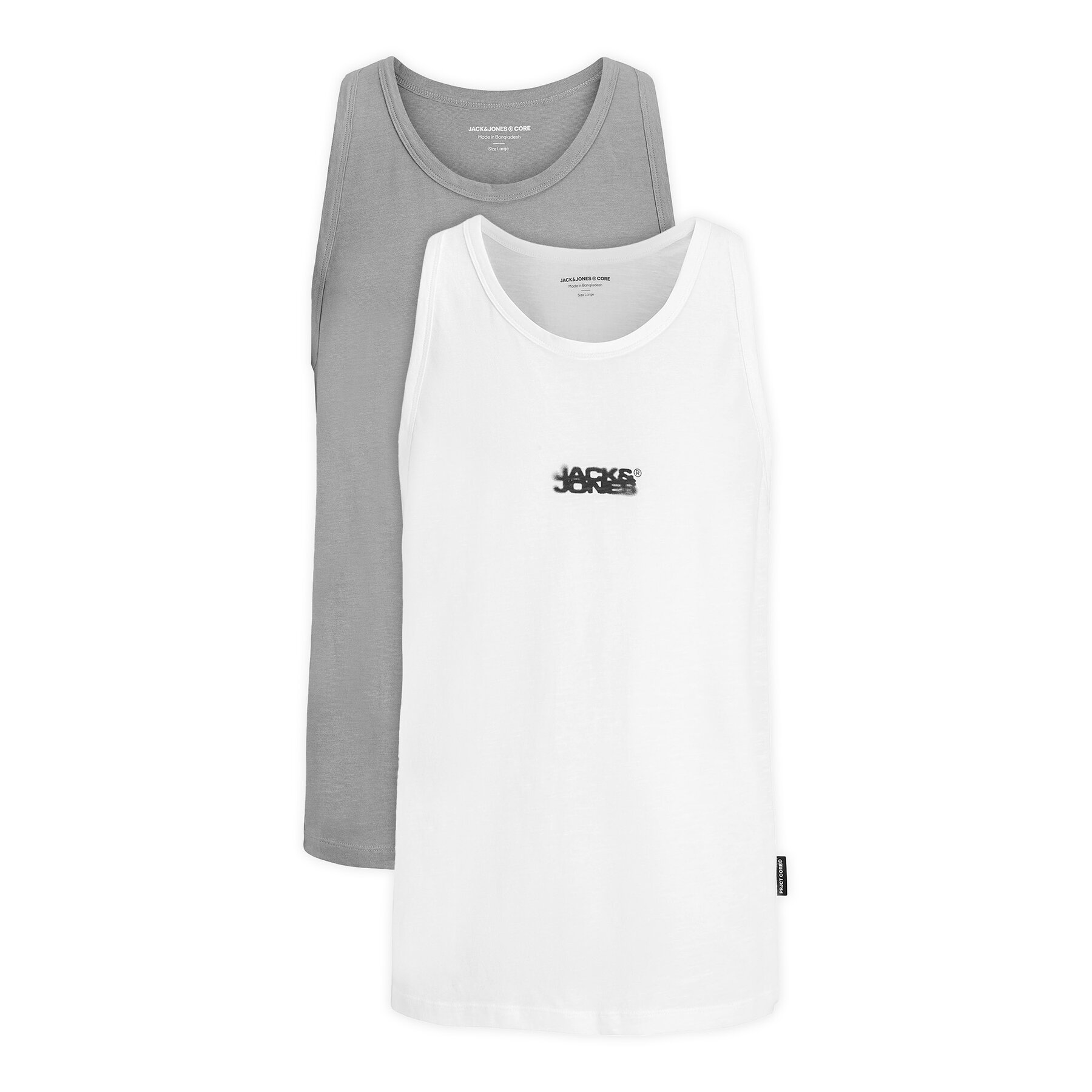 Jack & Jones Ujjatlan felső szett Sago 12284750 Szürke Regular Fit