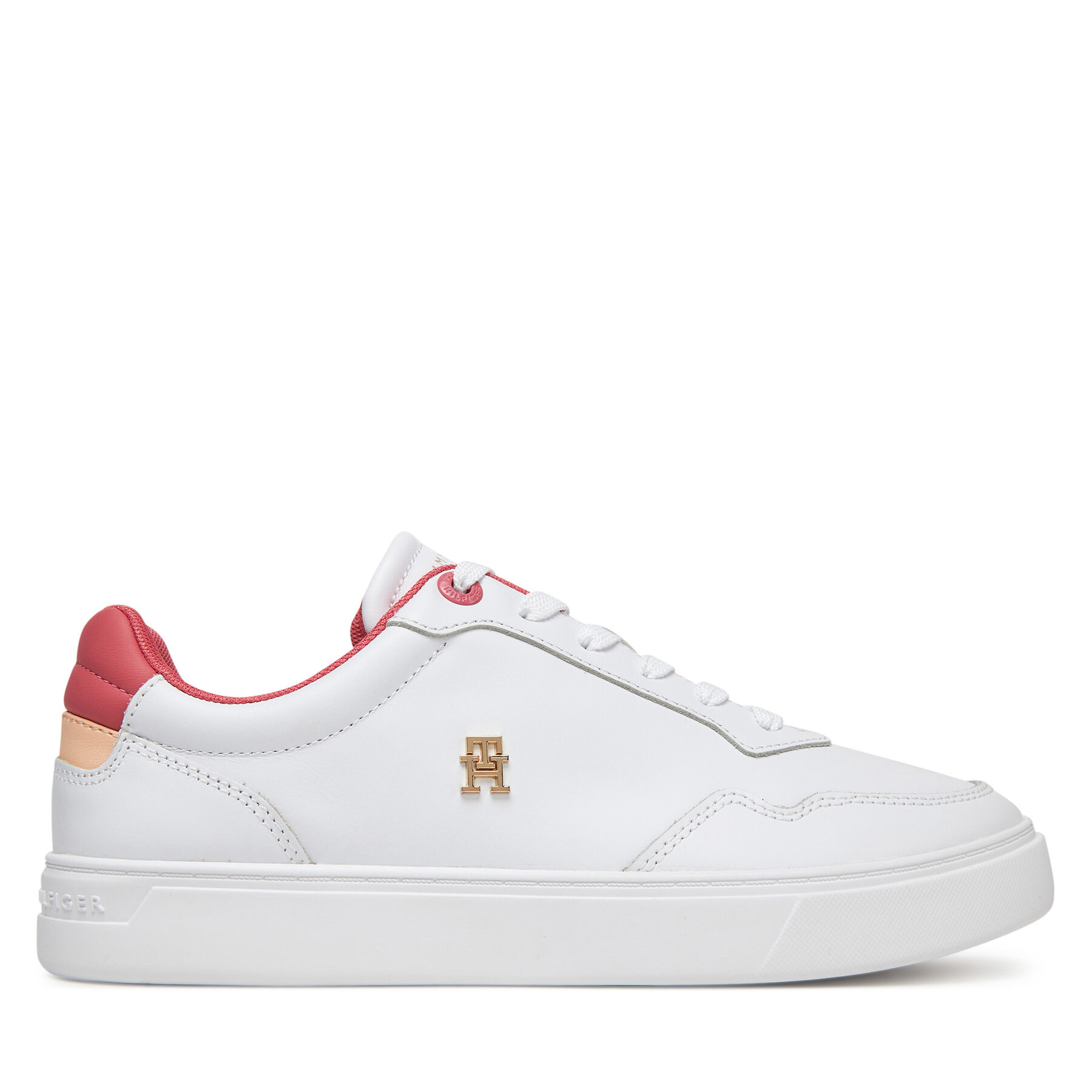 Sneakersy Tommy Hilfiger Essential Elevated Court Sneaker FW0FW08680 Biela