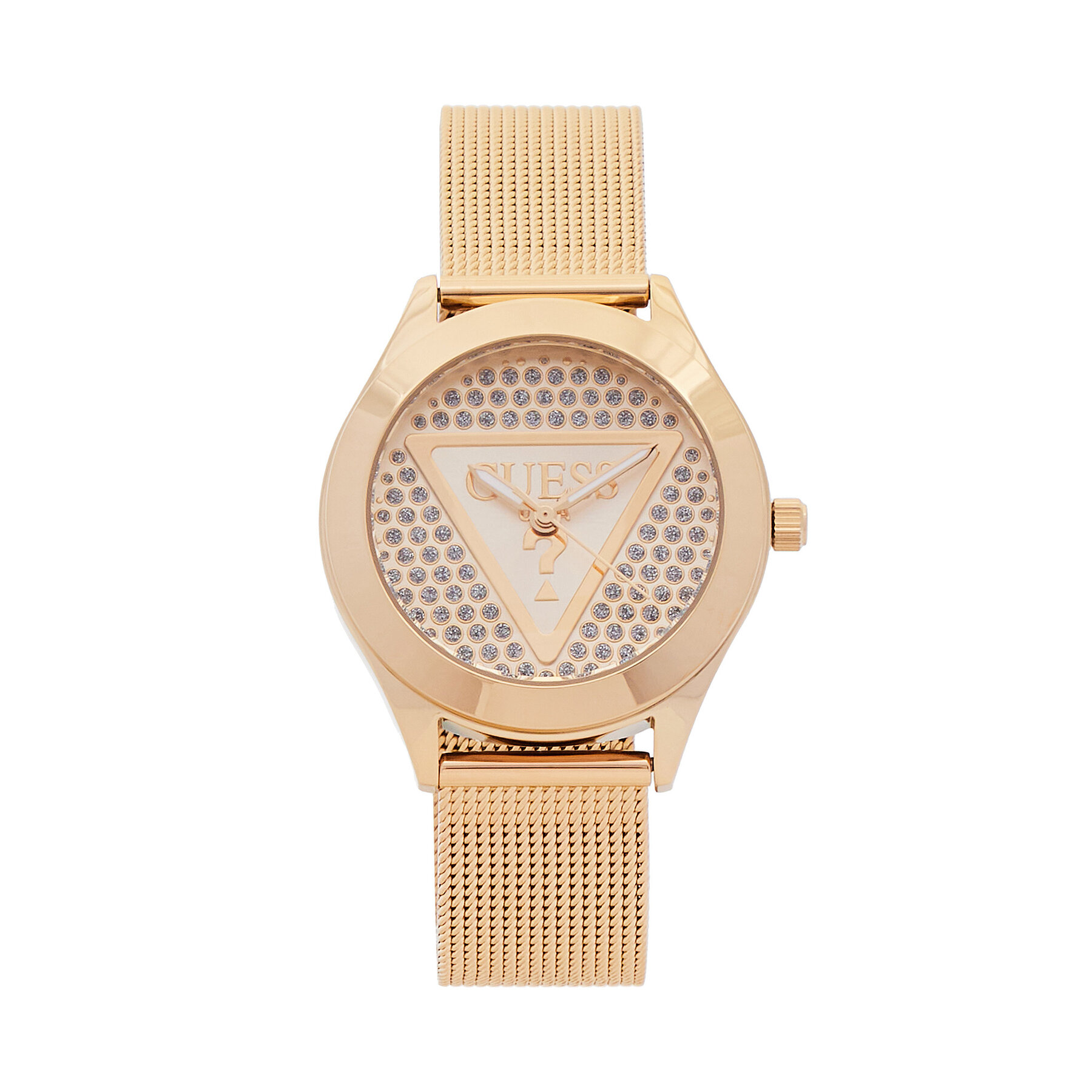 Damski Zegarek Guess Złoty Glitz Plaque GW0835L2
