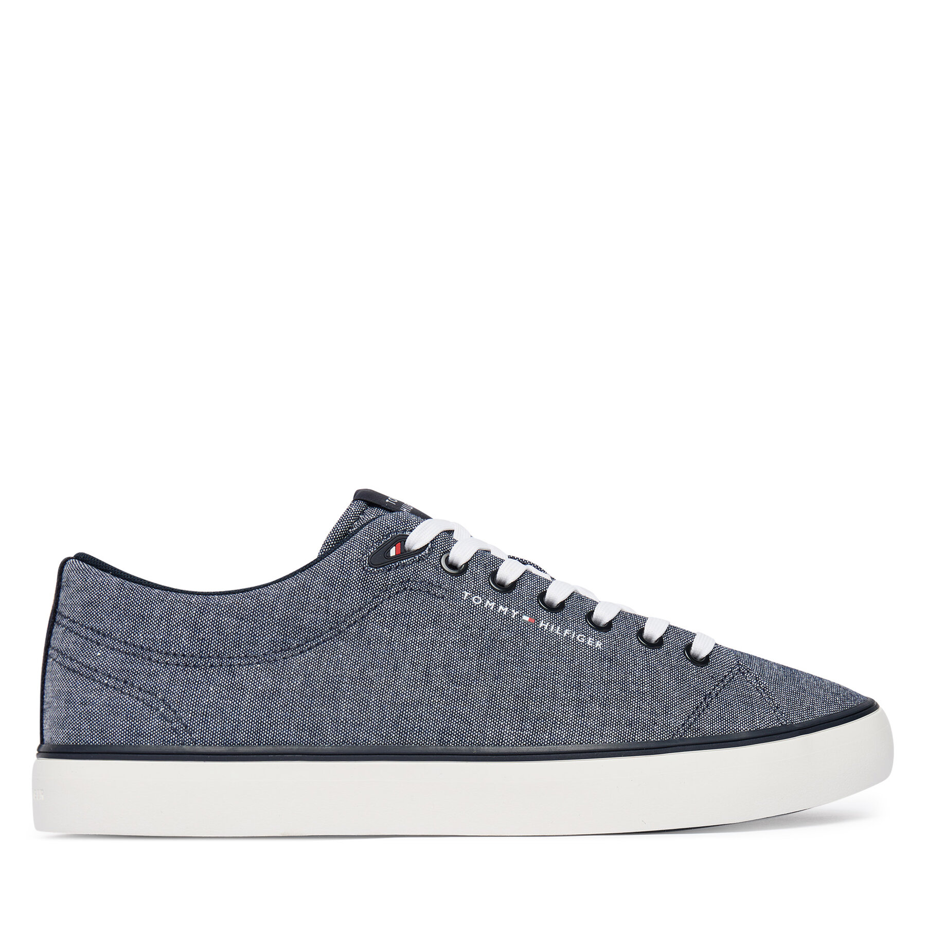 Teniși Tommy Hilfiger Th Hi Vulc Core Low Chambray FM0FM05818 Albastru