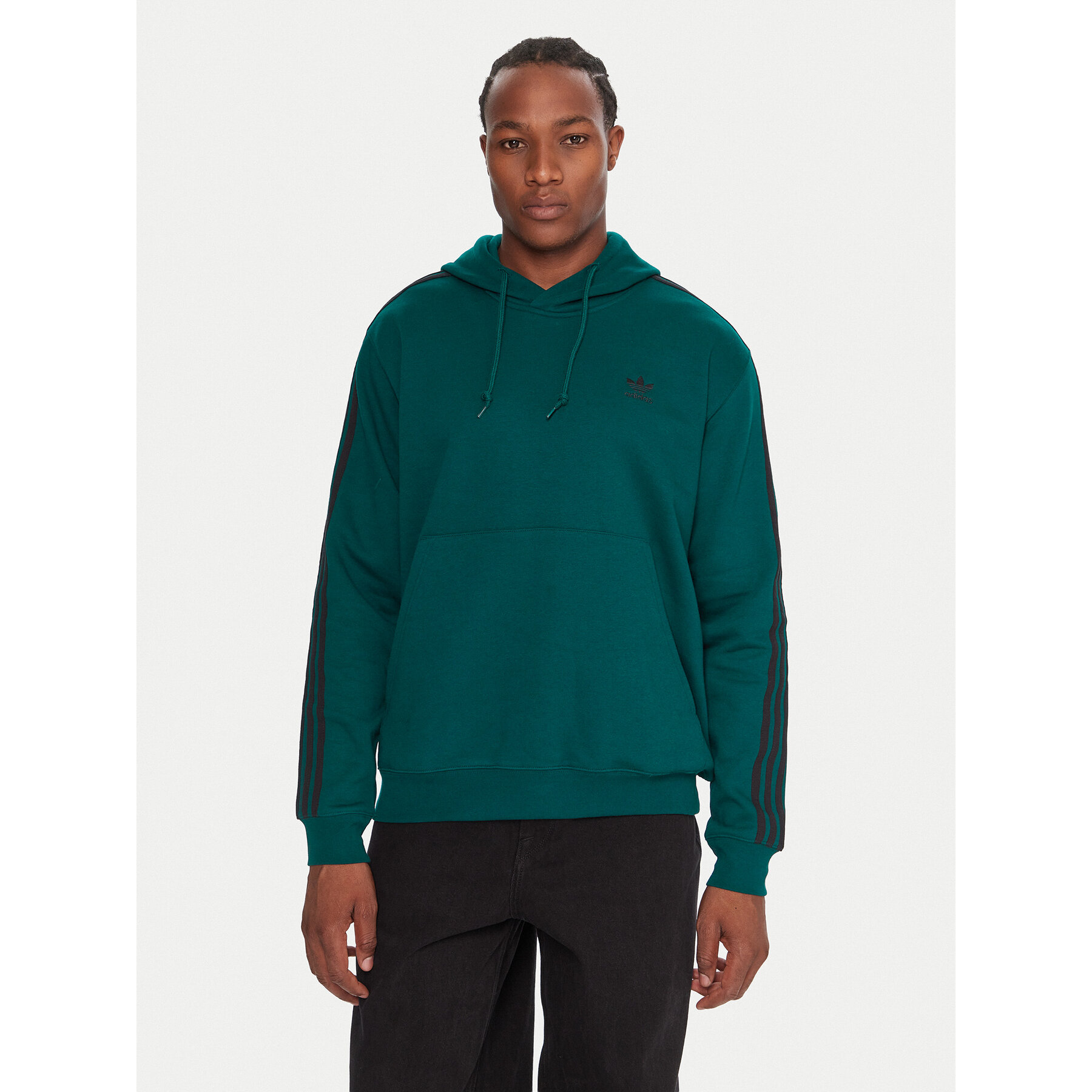 adidas Sweatshirt adicolor Classics 3-Stripes JY1378 Grün Regular Fit