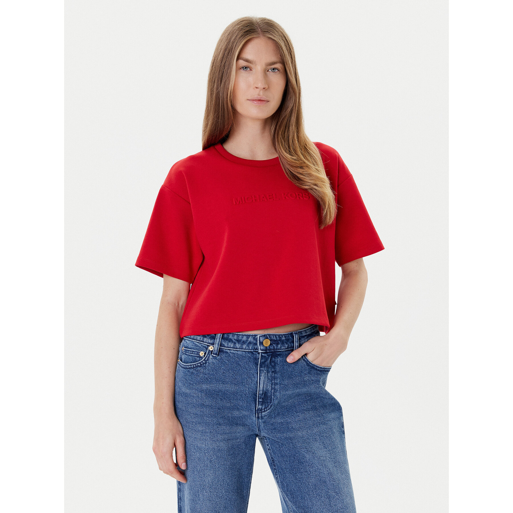 MICHAEL Michael Kors T-shirt MT551T65MF Crvena Relaxed Fit