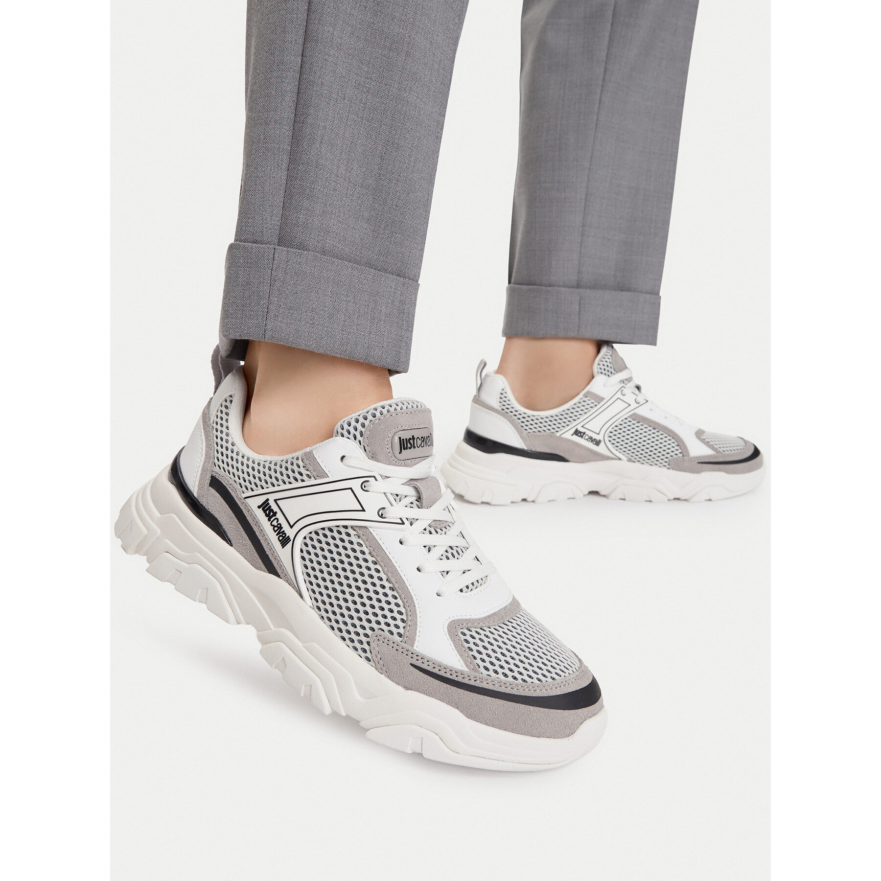 Sneakers Just Cavalli 80QA3SH5 ZSE66 Gri