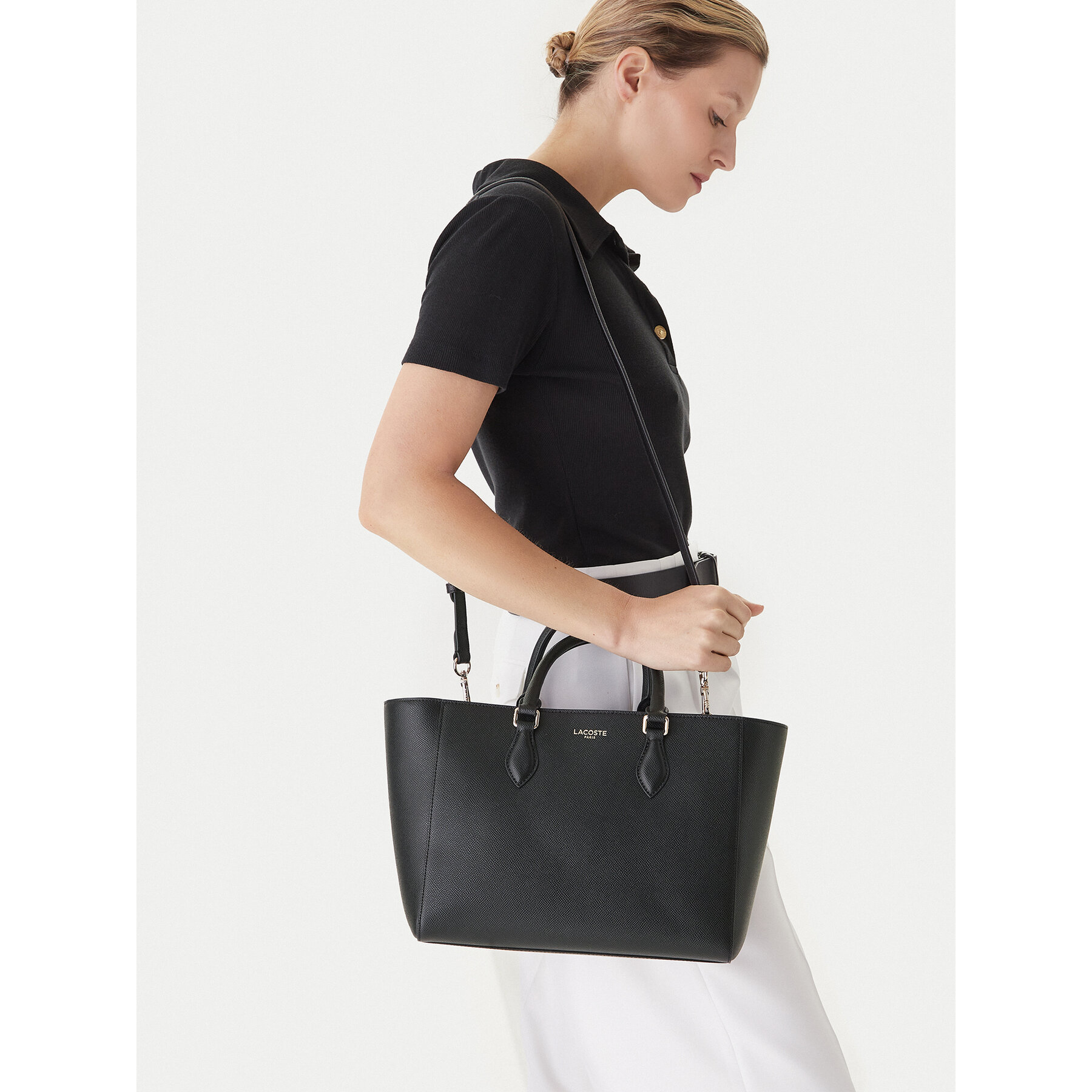 Torbica Lacoste NF5102PH Crna