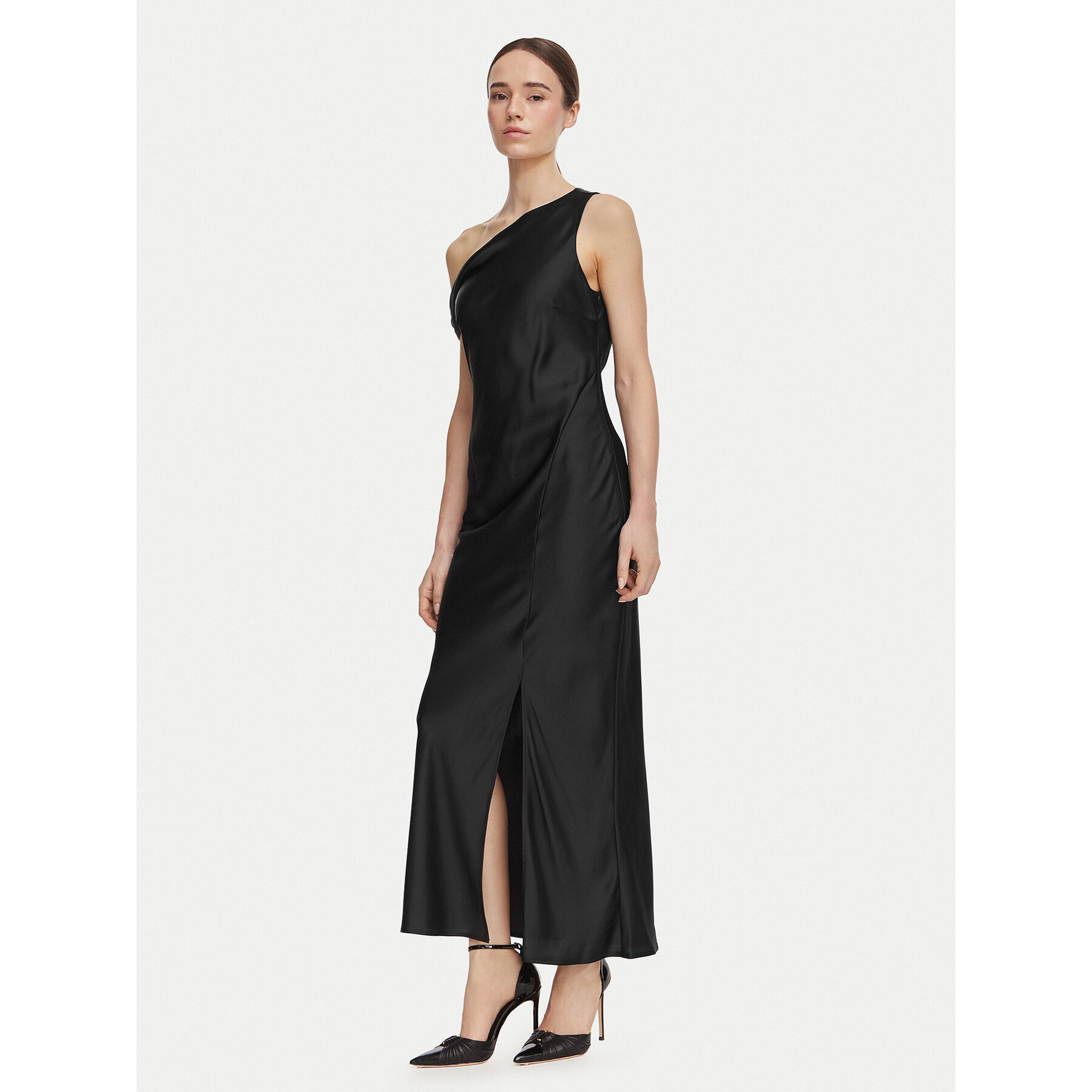 HUGO Coctailkleid 50570920 Schwarz Slim Fit
