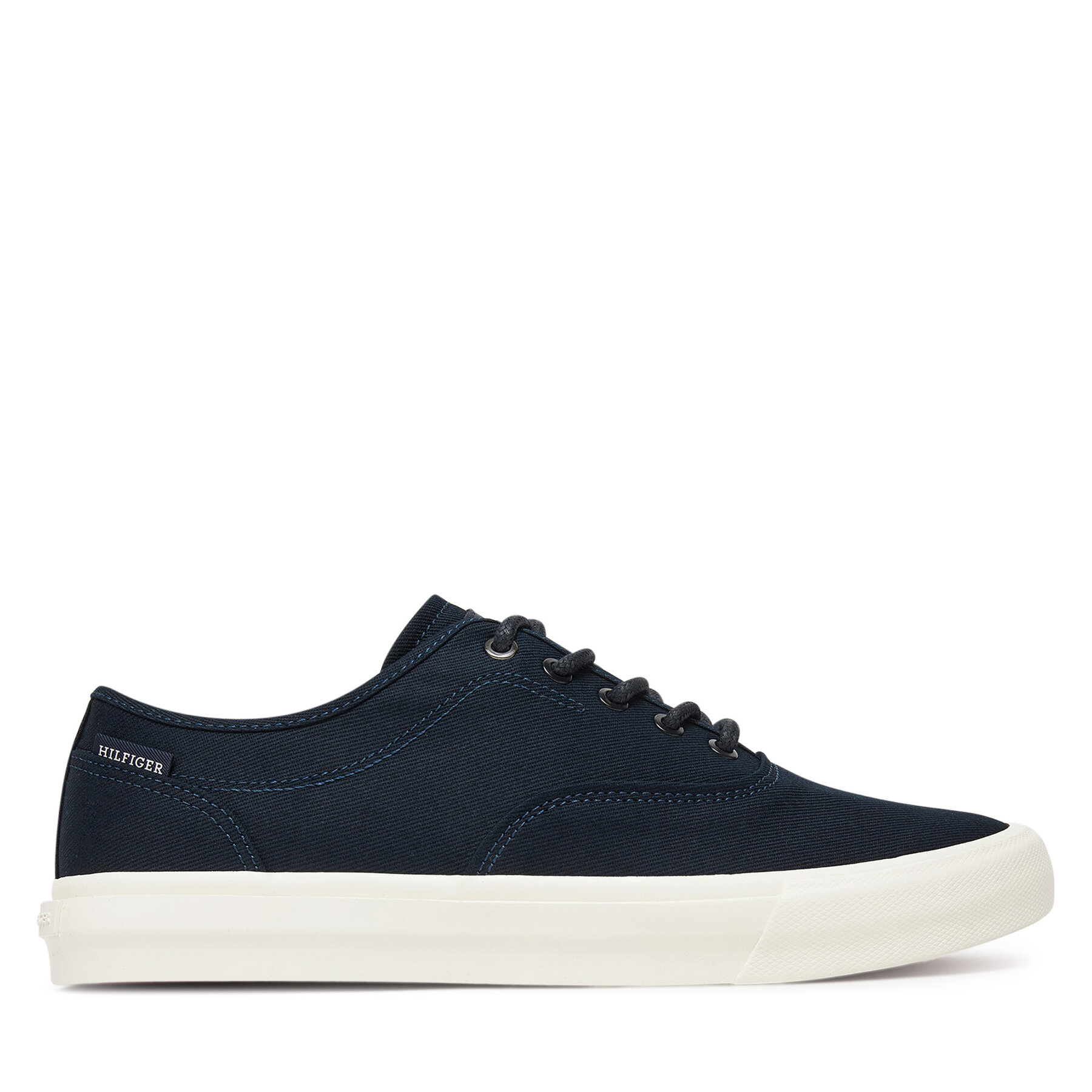 Tommy Hilfiger Pánske Tenisky, Rozmer: 42, Tmavomodrá, Hi Vulc Low Oxford Twill FM0FM05400