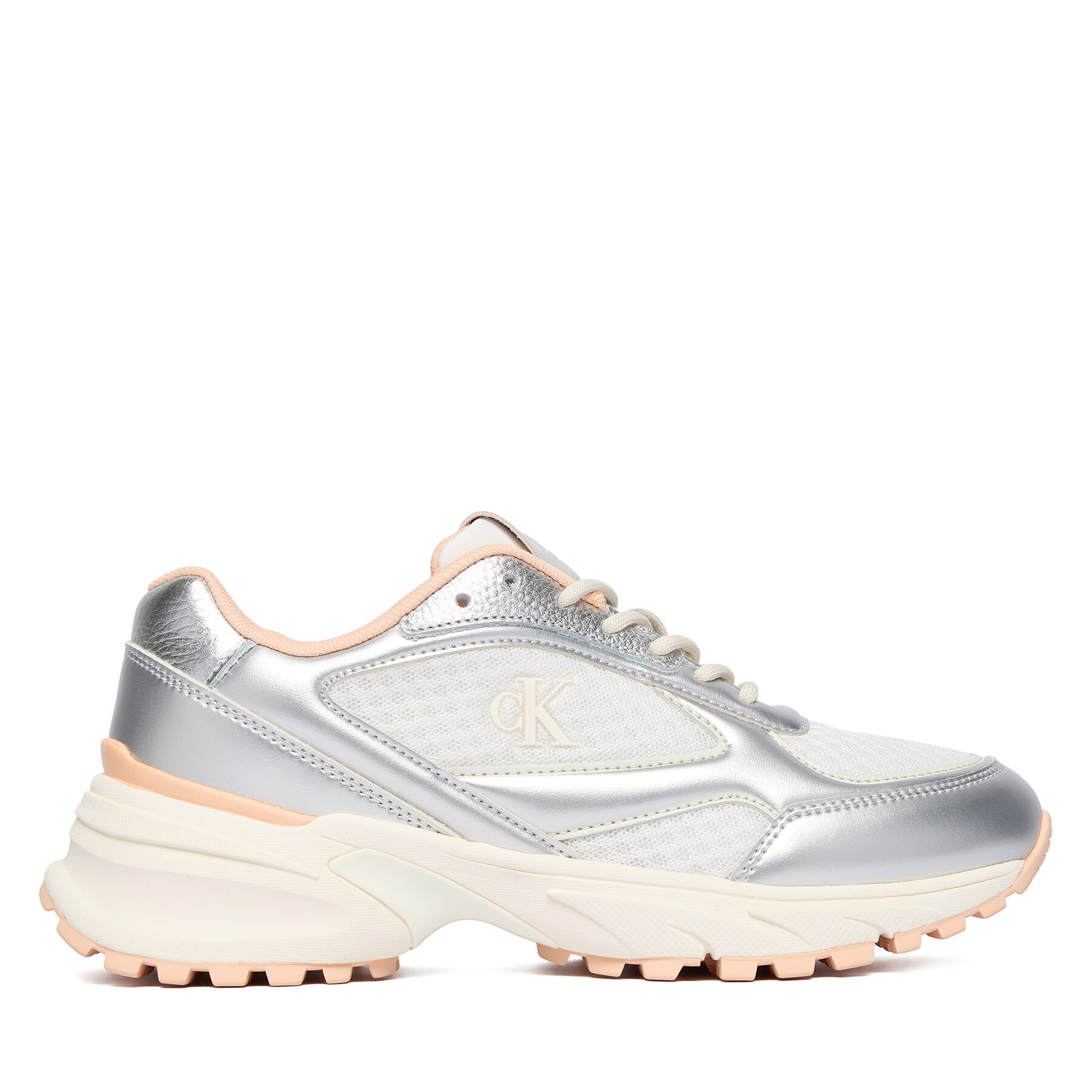 Sneakersy Calvin Klein Hike Runner Lace Up Mesh Mix Met YW0YW02063 Farebná
