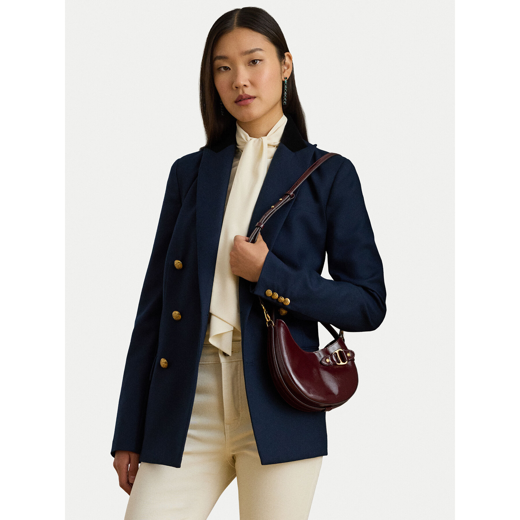 Geantă LAUREN RALPH LAUREN 431P04070002 Vișiniu