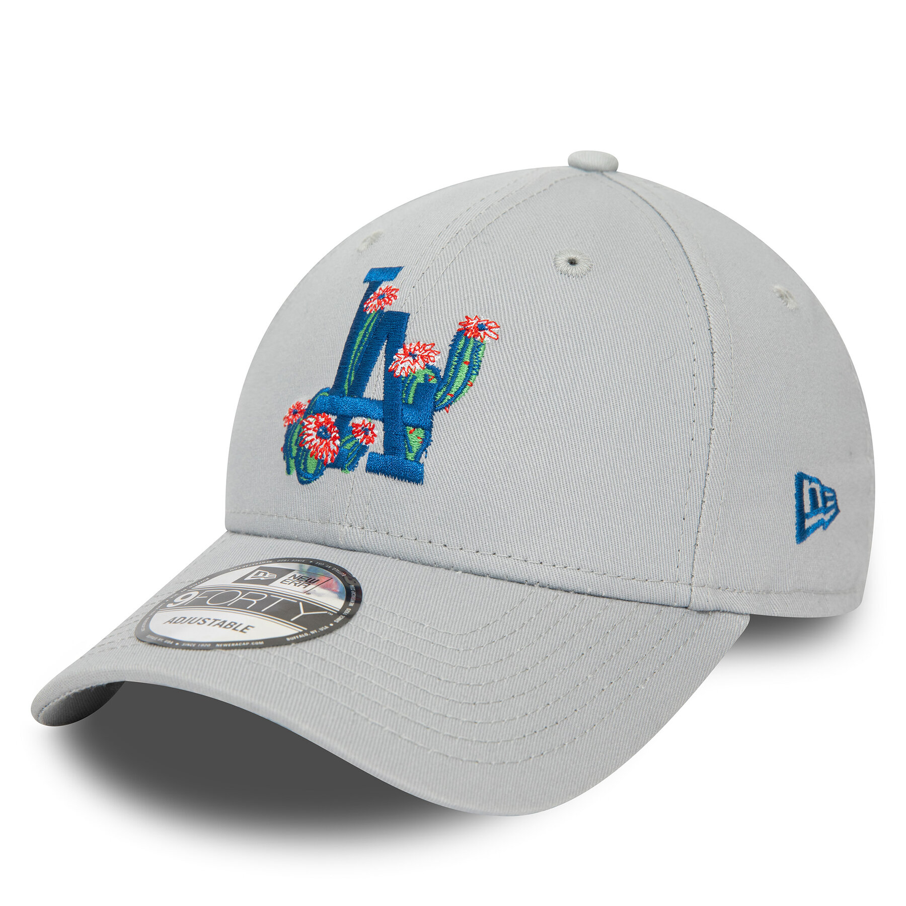  Baseball sapka New Era Flower Icon 940 La Dodgers 60435114 Szürke akciós termékkép 1
