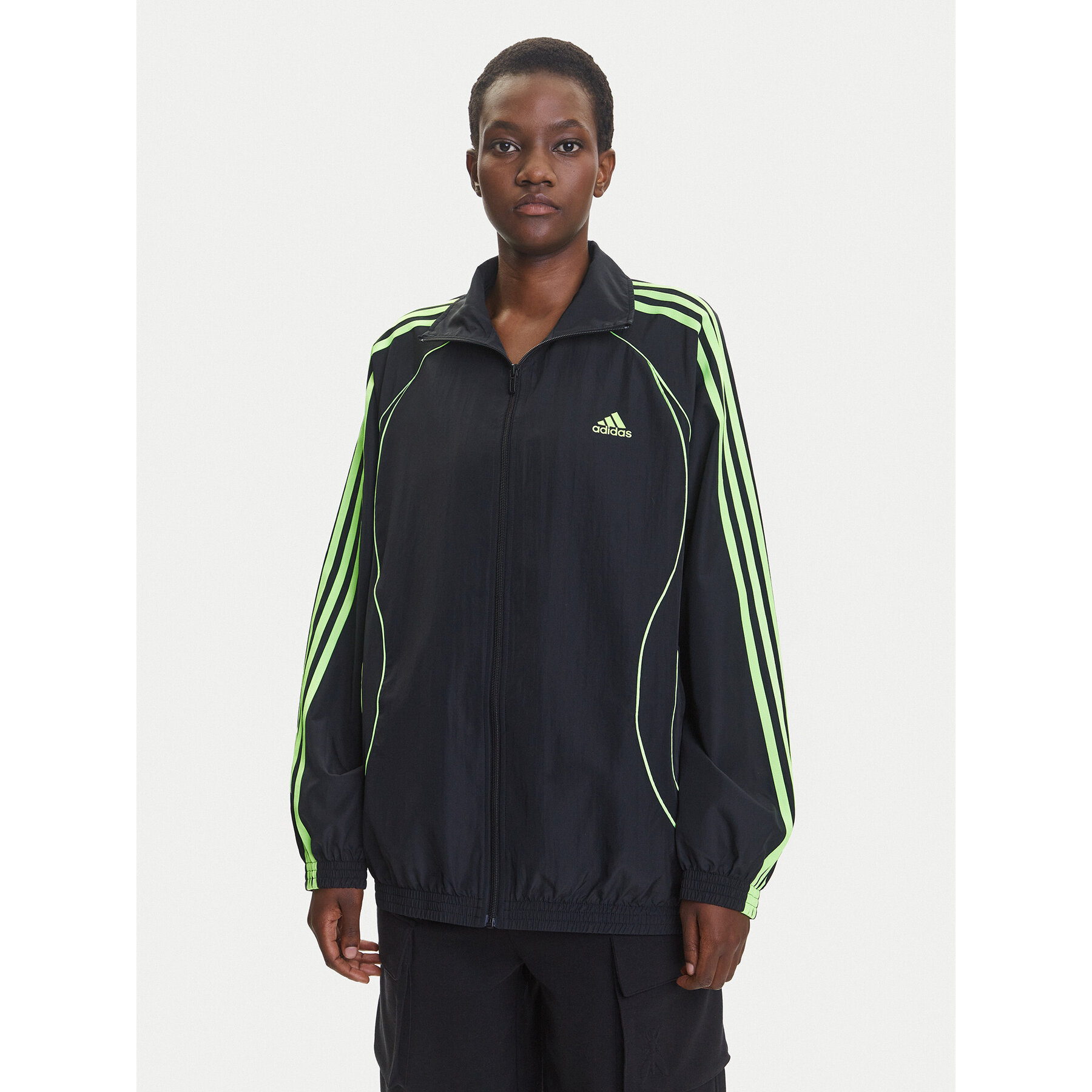 adidas Sweatshirt Teamgeist adicolor JY2585 Schwarz Oversize