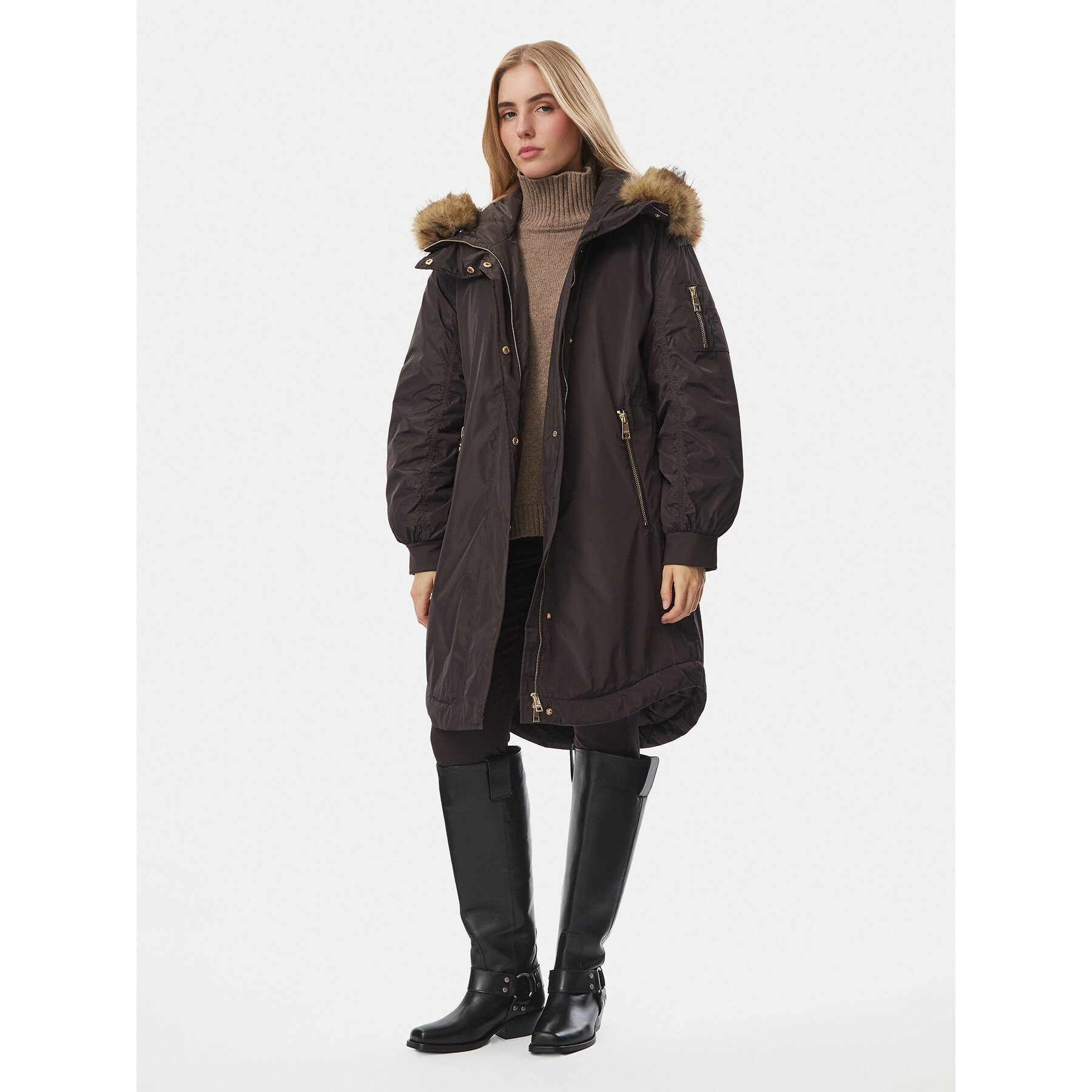 Liu Jo Winterjacke WF6064 T714A Braun Regular Fit