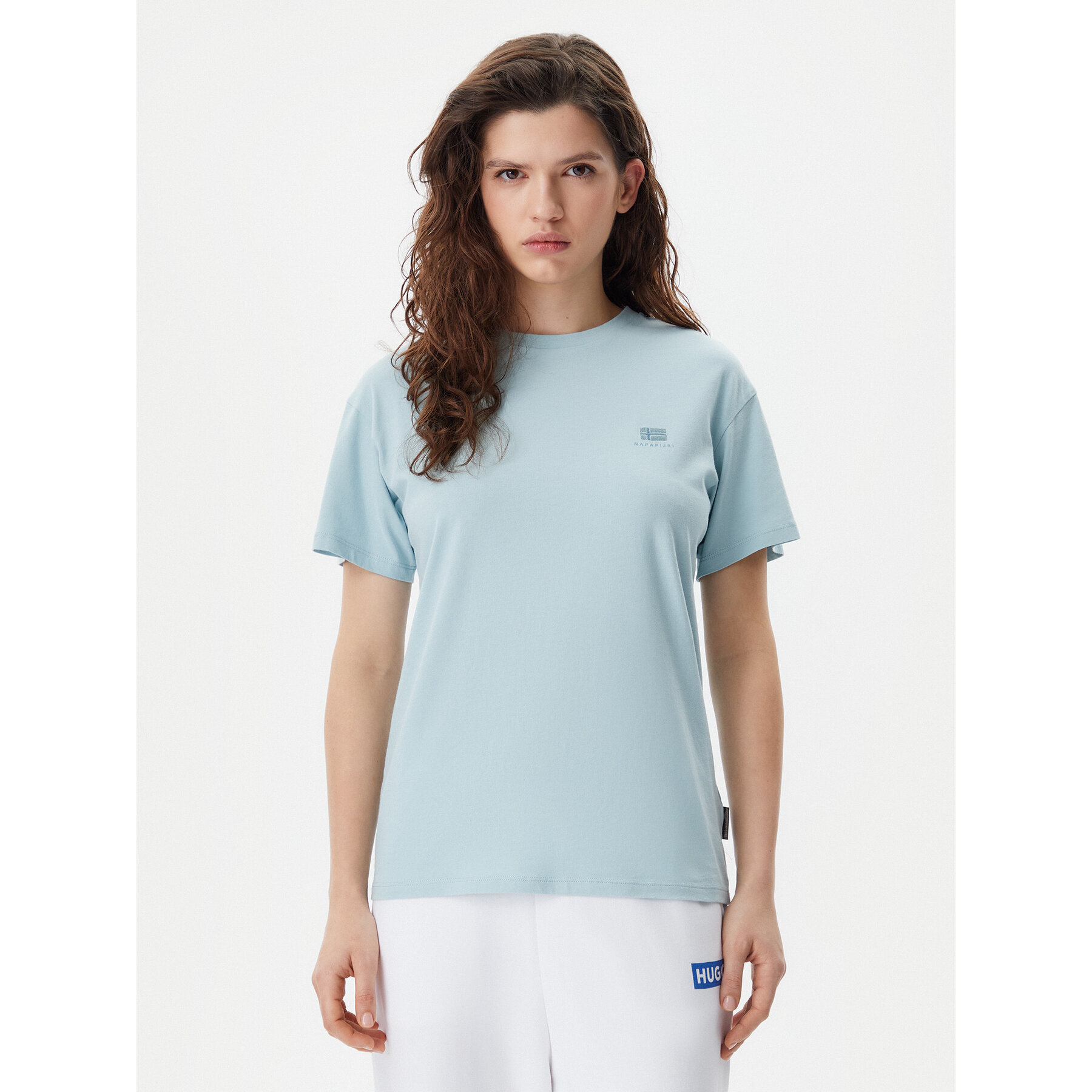 Napapijri T-Shirt S-Nina NP0A4H87 Γαλάζιο Regular Fit