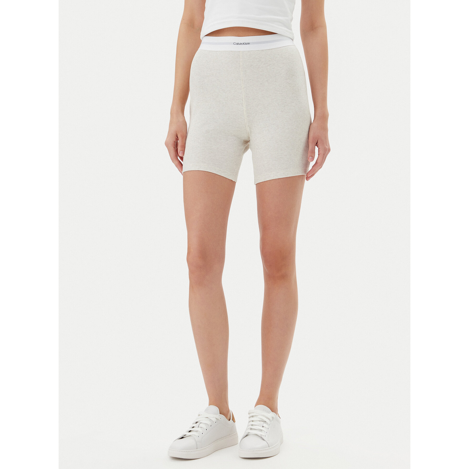 Calvin Klein Underwear Rövid pizsama nadrág 000QS7216E Bézs Slim Fit