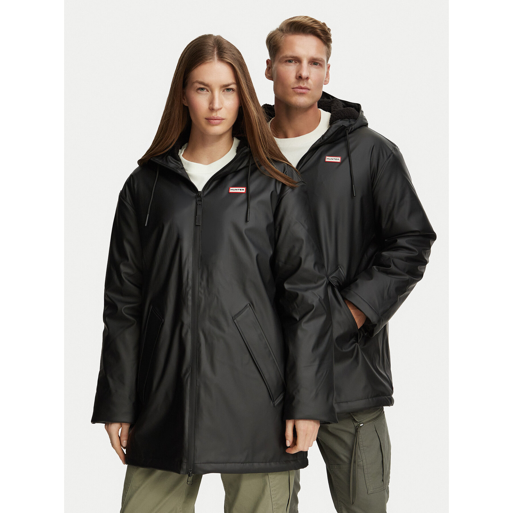 Hunter Vodootporna jakna HARU0003262 Crna Regular Fit