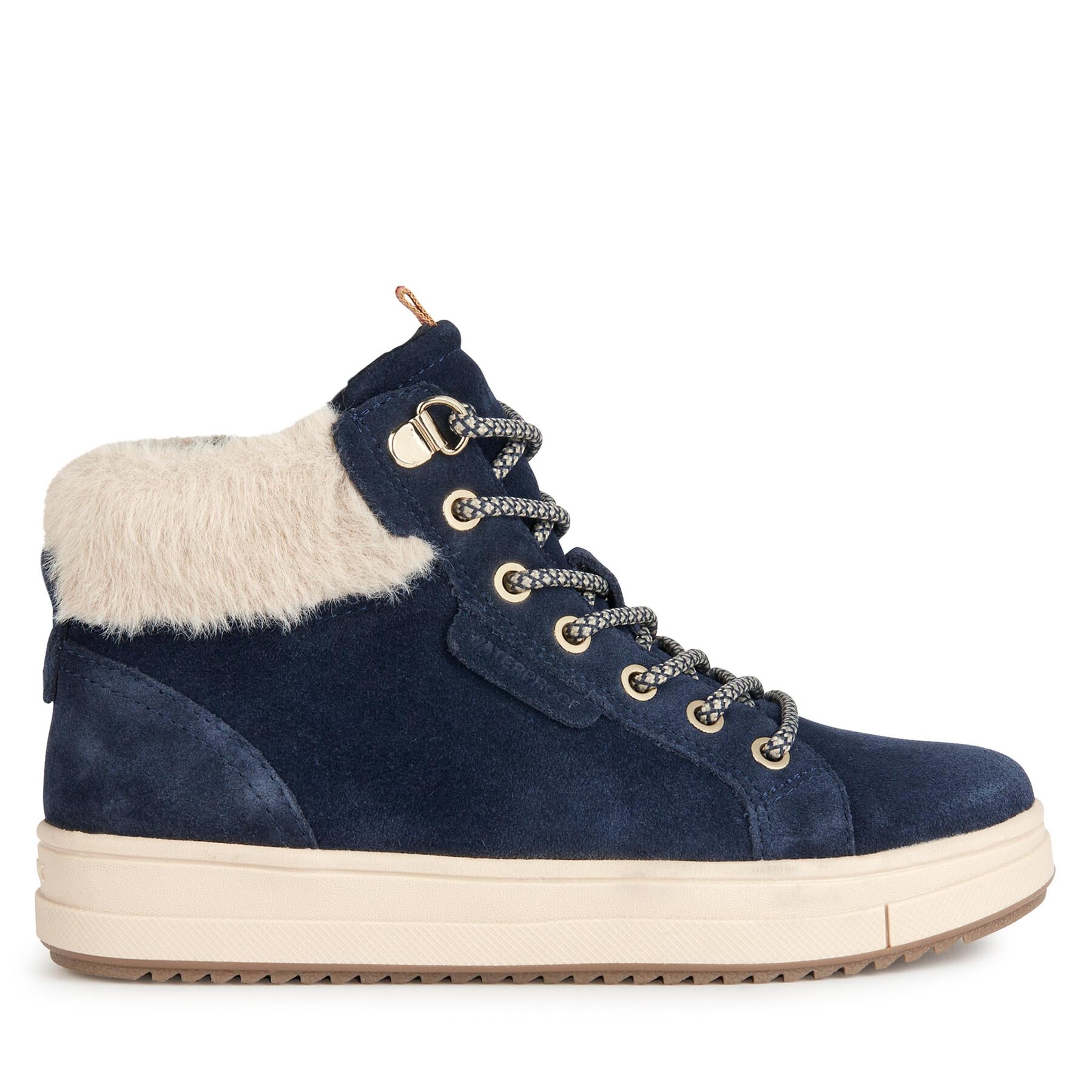 Šnurovacia obuv Geox J Rebecca Girl Wpf J26CVA 00022 C4021 S Tmavomodrá