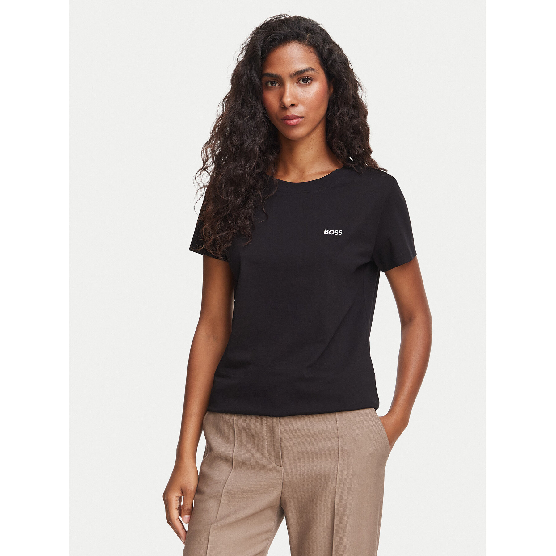 BOSS T-Shirt C_Esogo_1 50506973 Schwarz Regular Fit