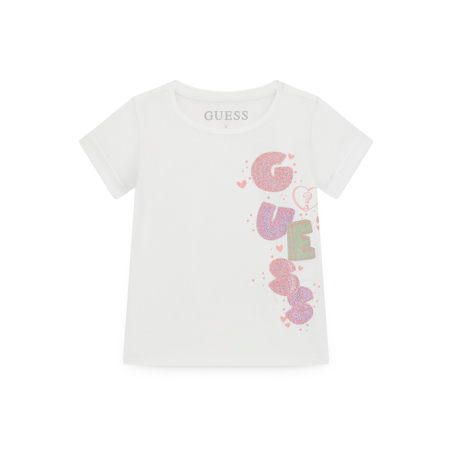 Guess T-Shirt K6GI05 K6YW4 Λευκό Regular Fit