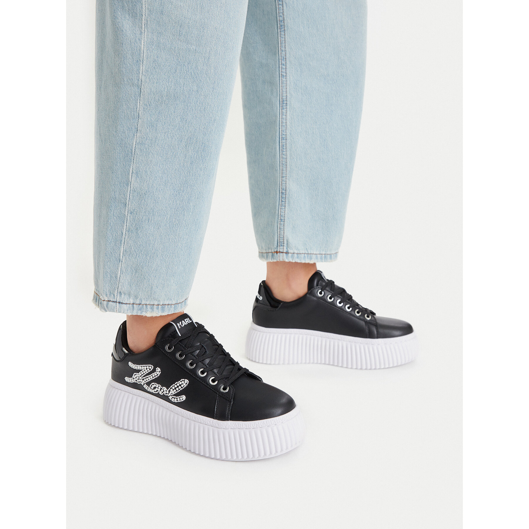 Tenisice KARL LAGERFELD KL42311P Crna