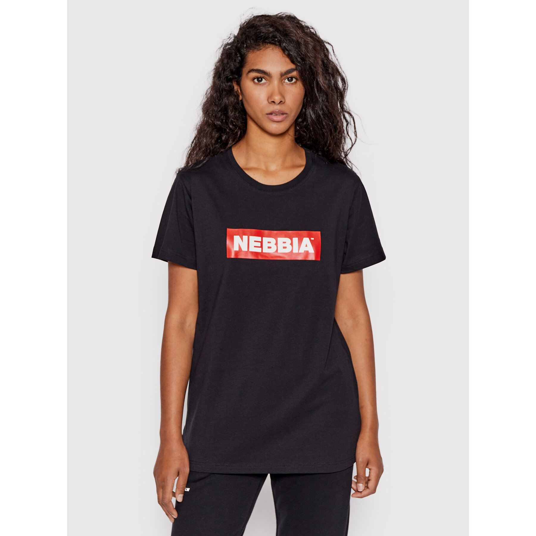 NEBBIA Póló 592 Fekete Regular Fit