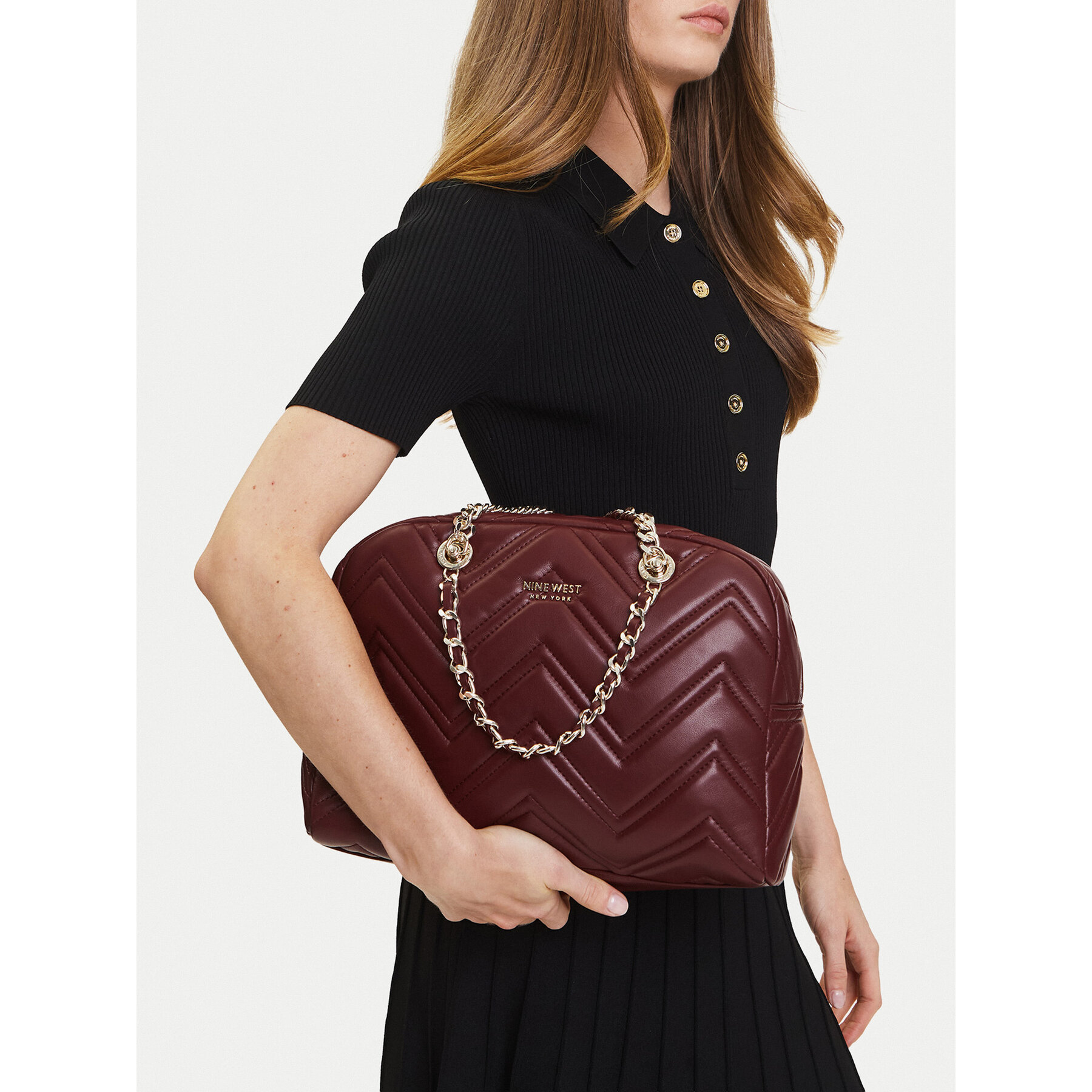 Kabelka Nine West CEO-ALICE-LA482-3468 Bordová