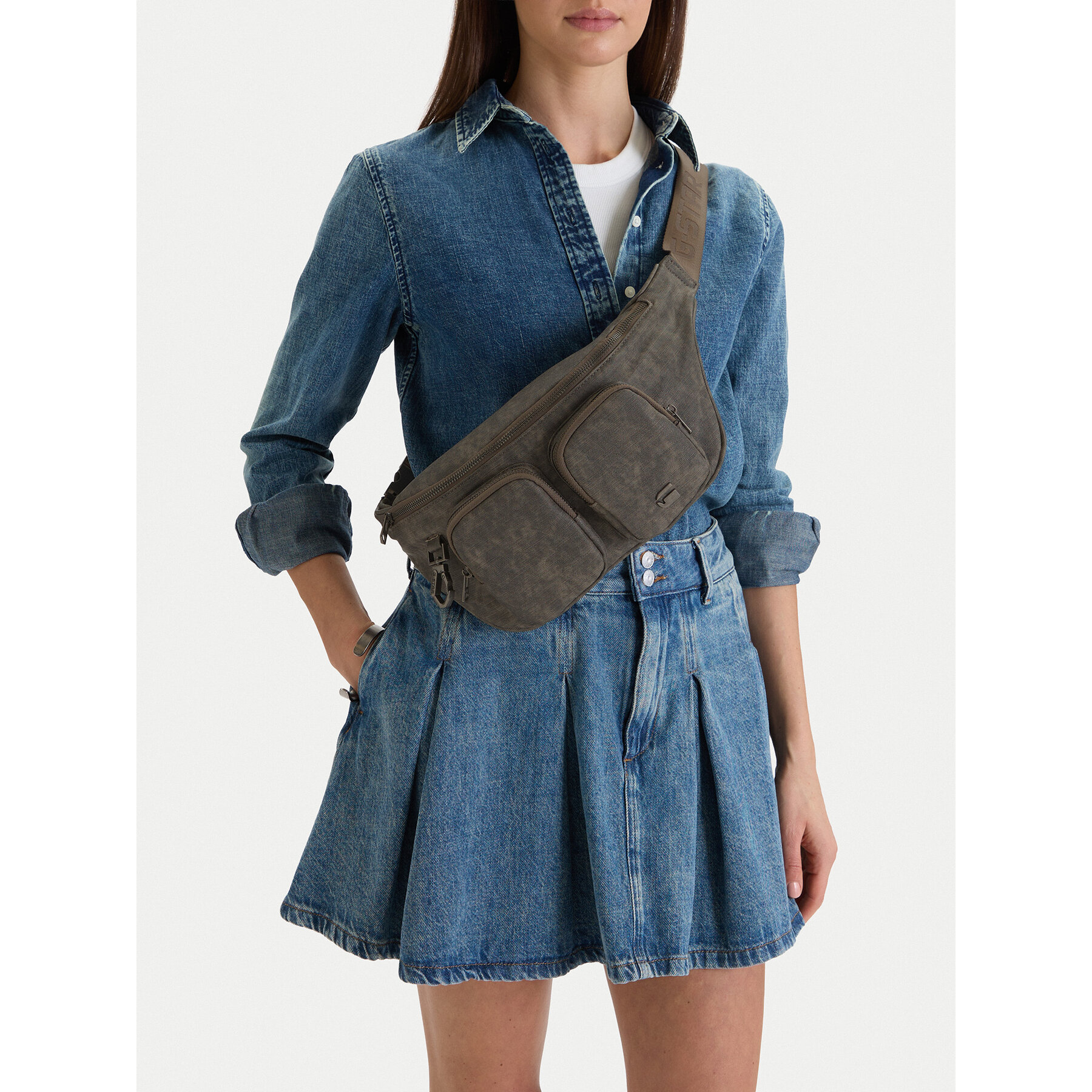 Ľadvinka G-Star Raw EO-LDA8478 Sivá