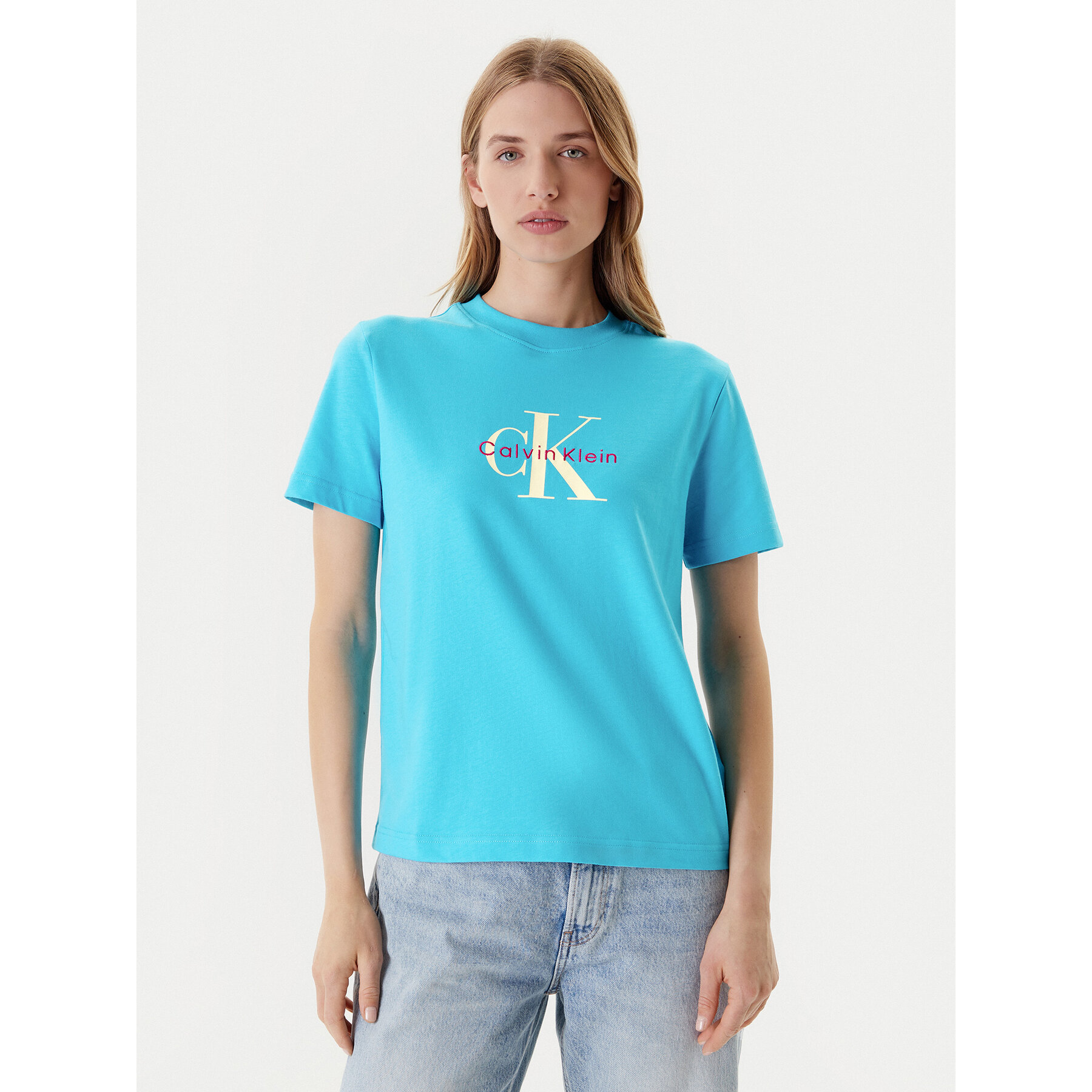 Calvin Klein Jeans Póló Hero Classic LV047B865G Kék Regular Fit
