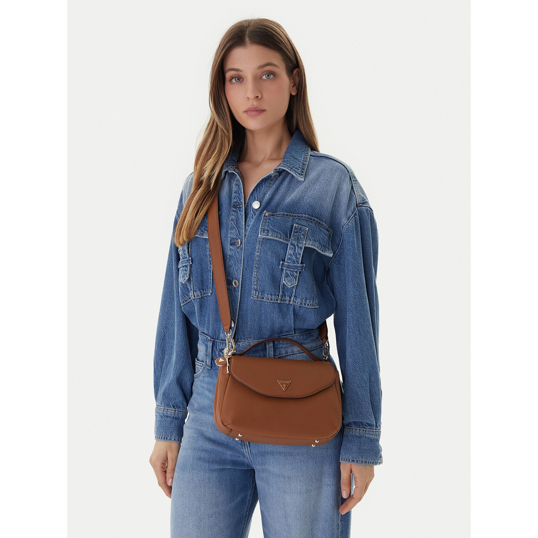 Дамска чанта Guess Evie HWBG96 64200 Кафяв