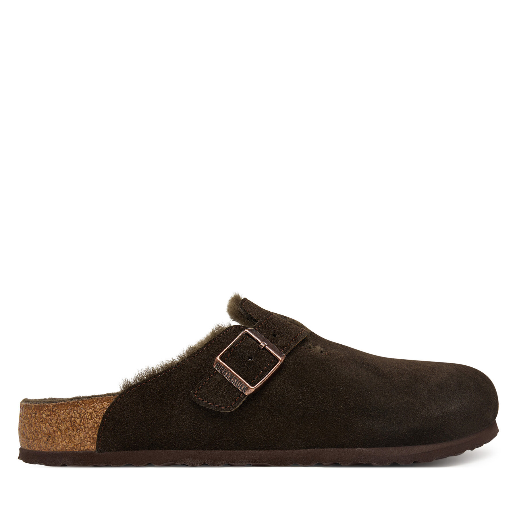 Чехли Birkenstock Boston Fur 1020567 Кафяв
