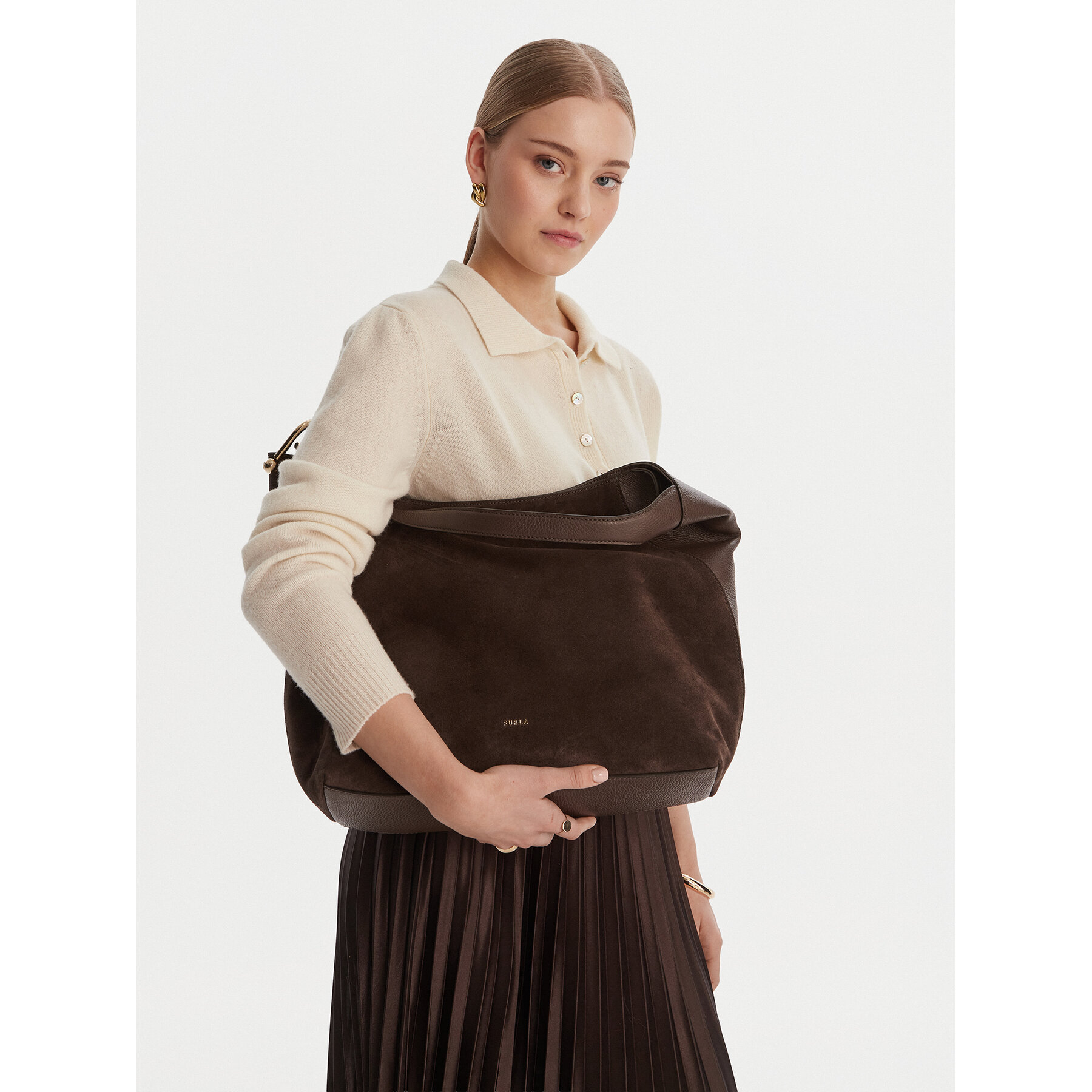 Borsetta Furla Lara L WB01876 BX1895 BG 4286S Marrone