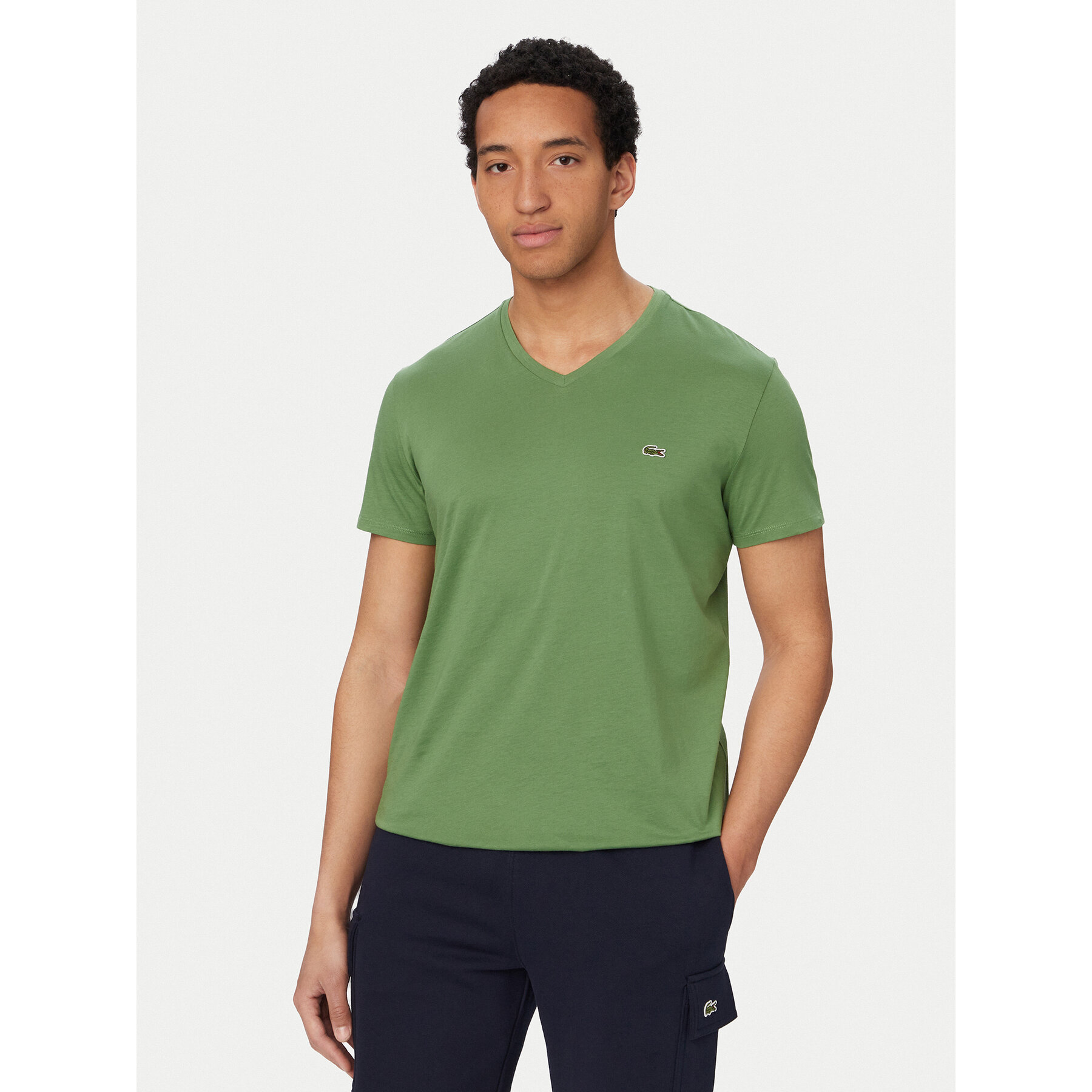 Lacoste T-Shirt TH6710 Grün Regular Fit