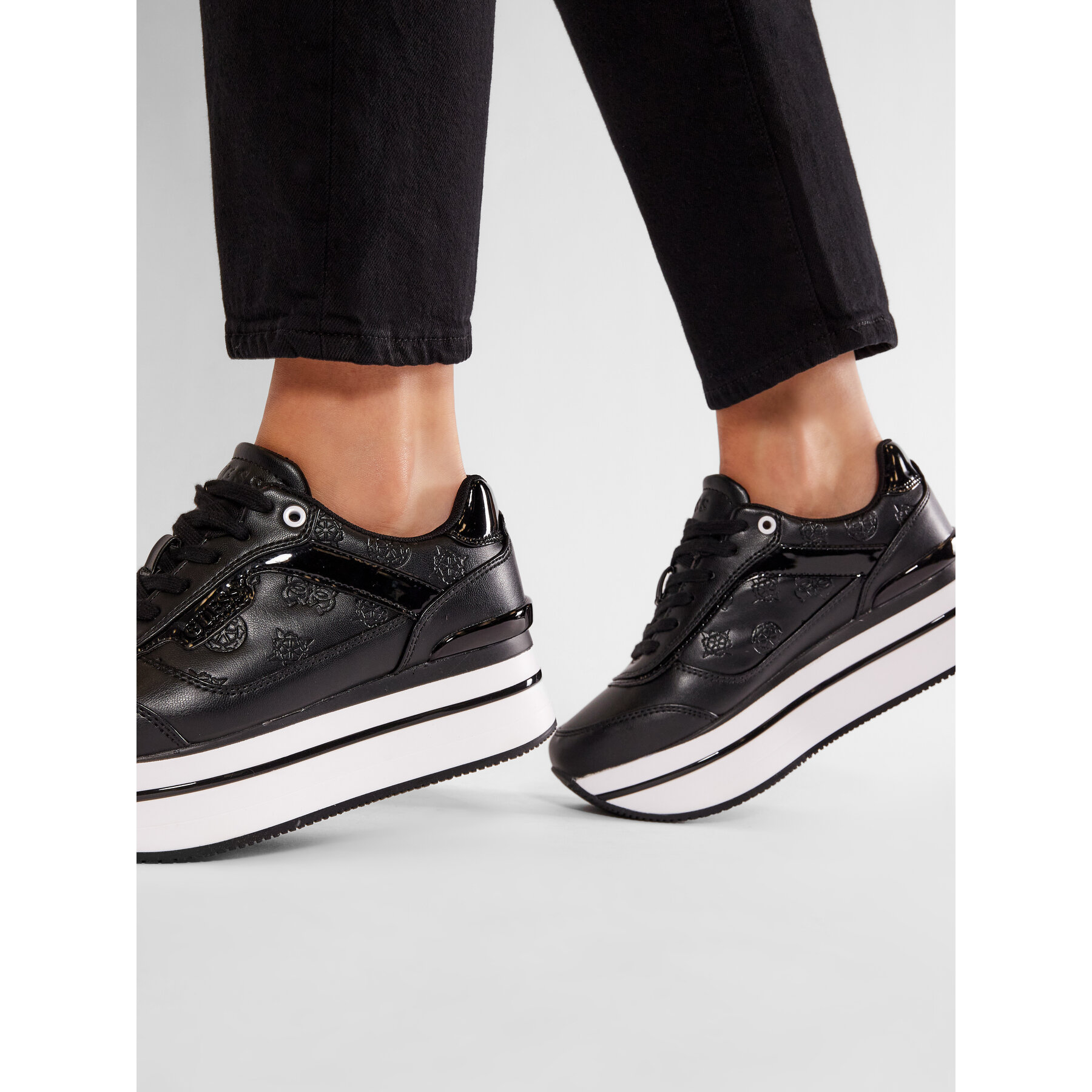 Sneakersy Guess Hansin FL5HNS PEL12 Čierna