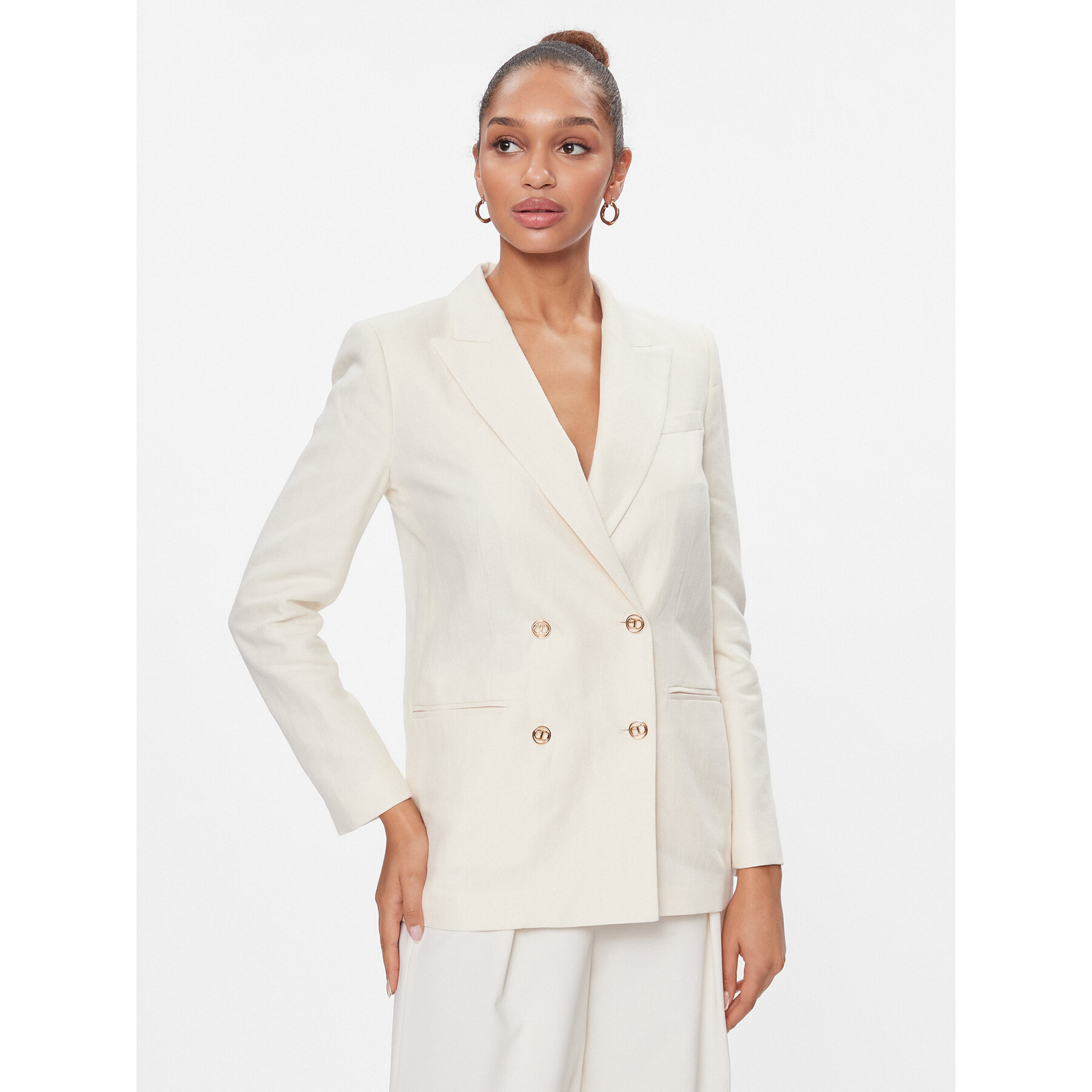 TWINSET Sakko 241TP2560 Écru Oversize