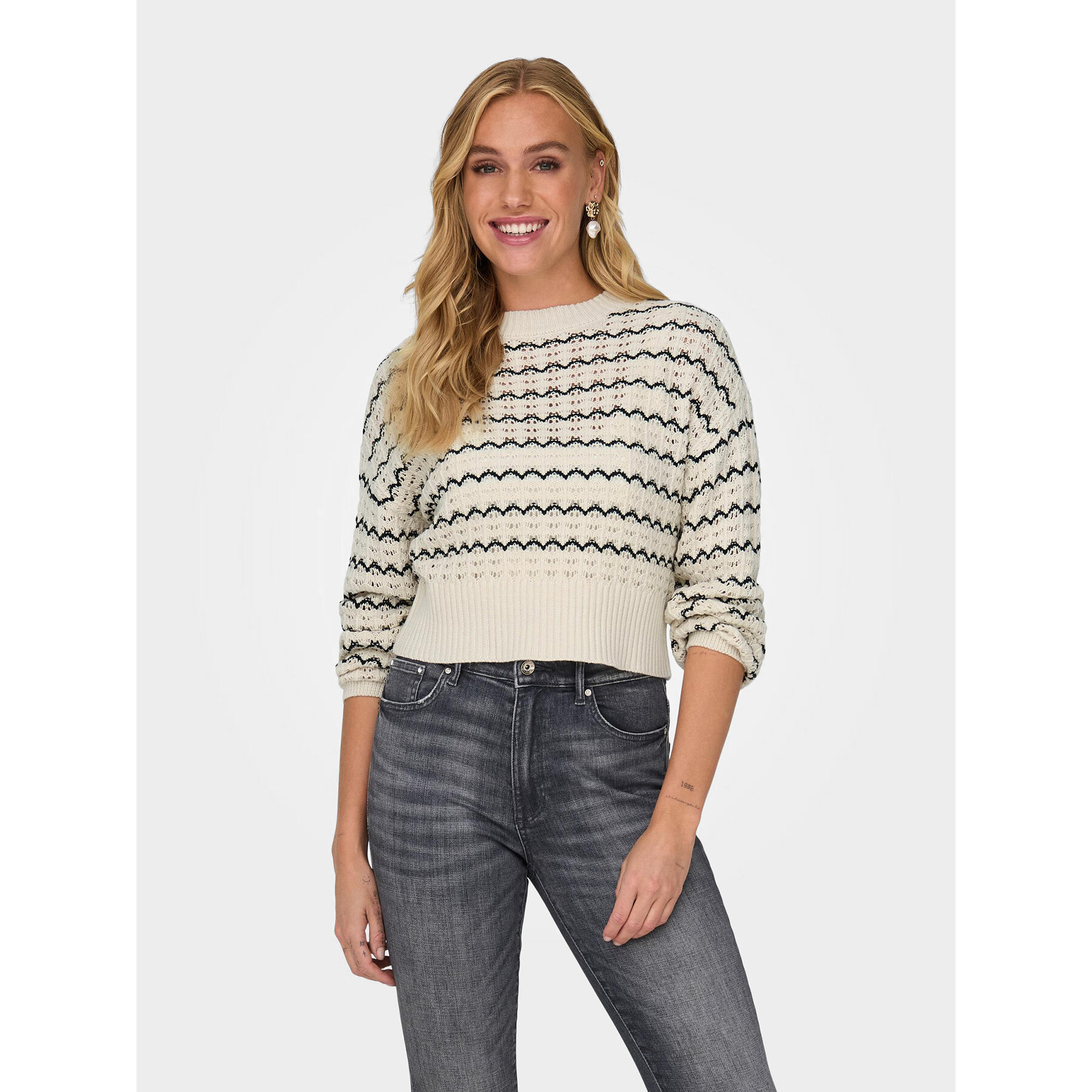 Only Pullover Asa 15310527 Beige Regular Fit