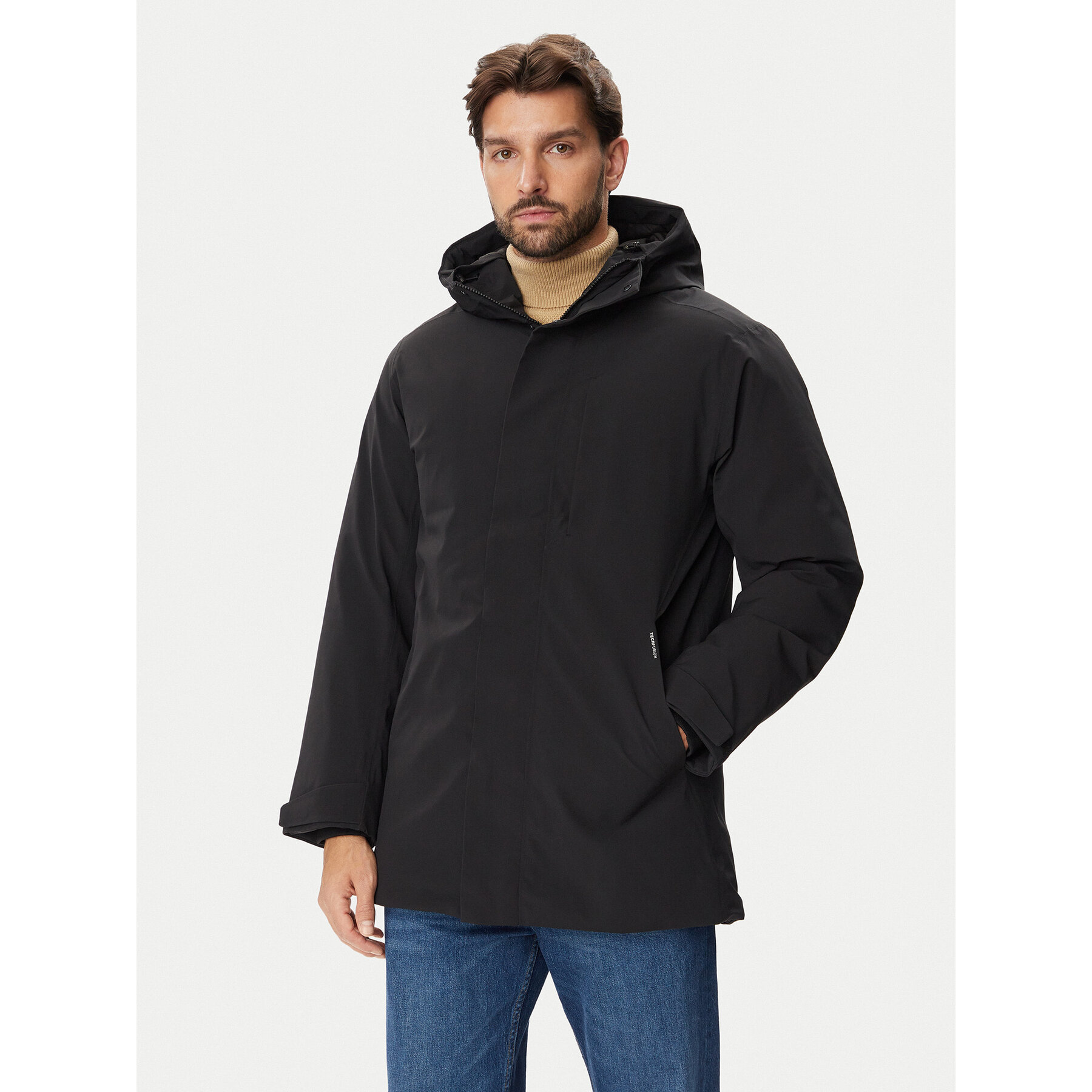 Jack & Jones Parka Ekeen 12298865 Schwarz Regular Fit
