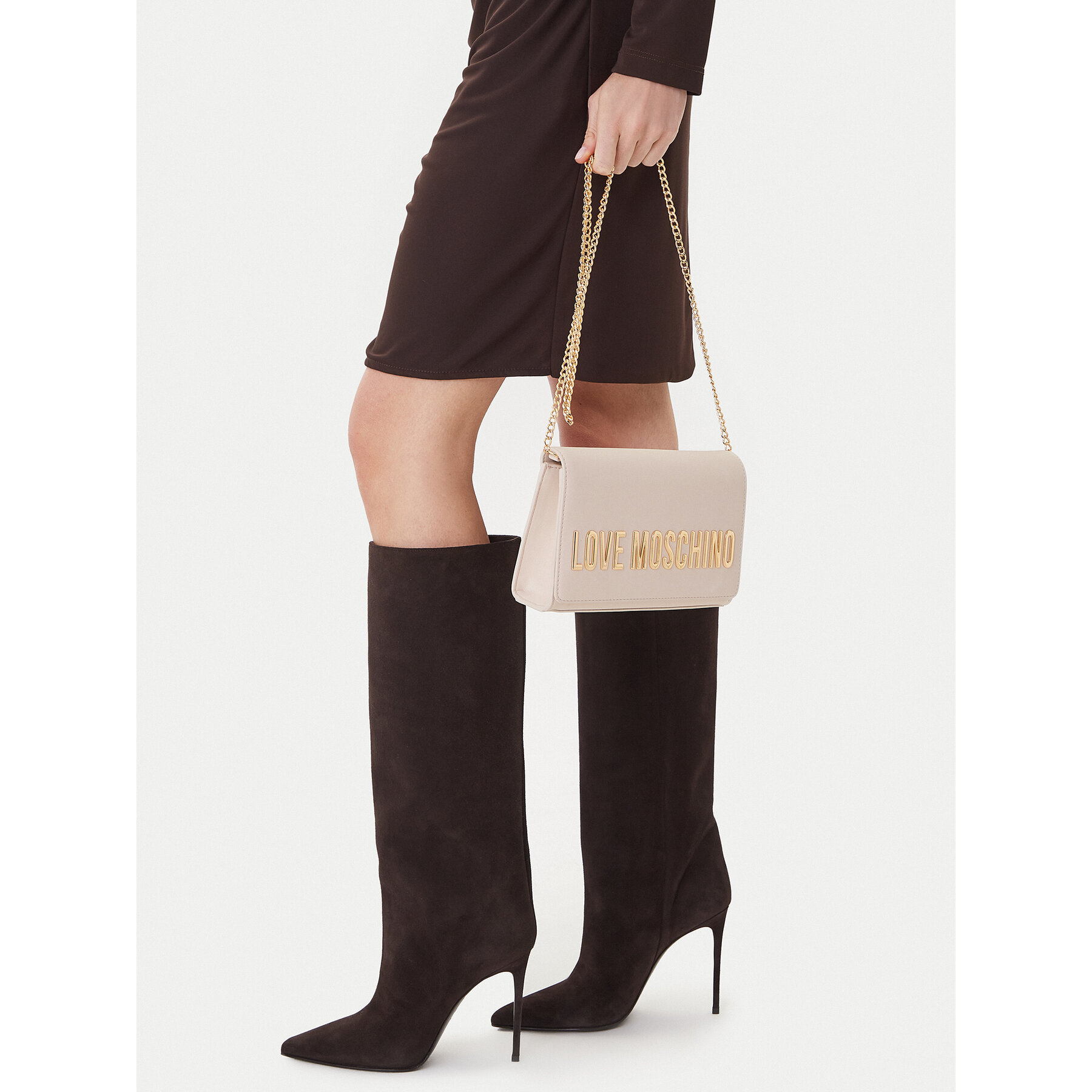 Geantă LOVE MOSCHINO JC4103PP0NKD0110 Écru