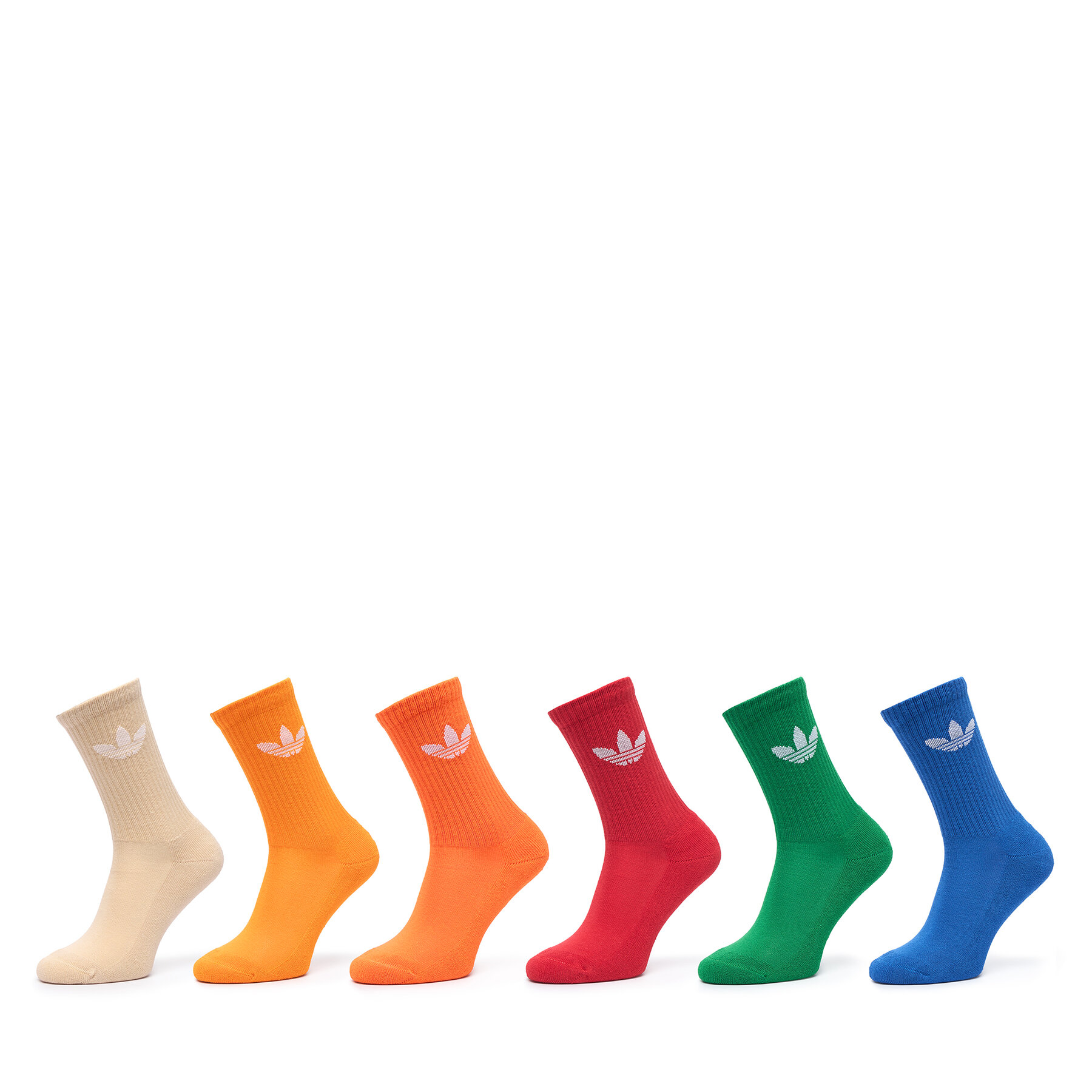 Șosete lungi adidas Trefoil Crew Socks Cushion IX5275 Colorat