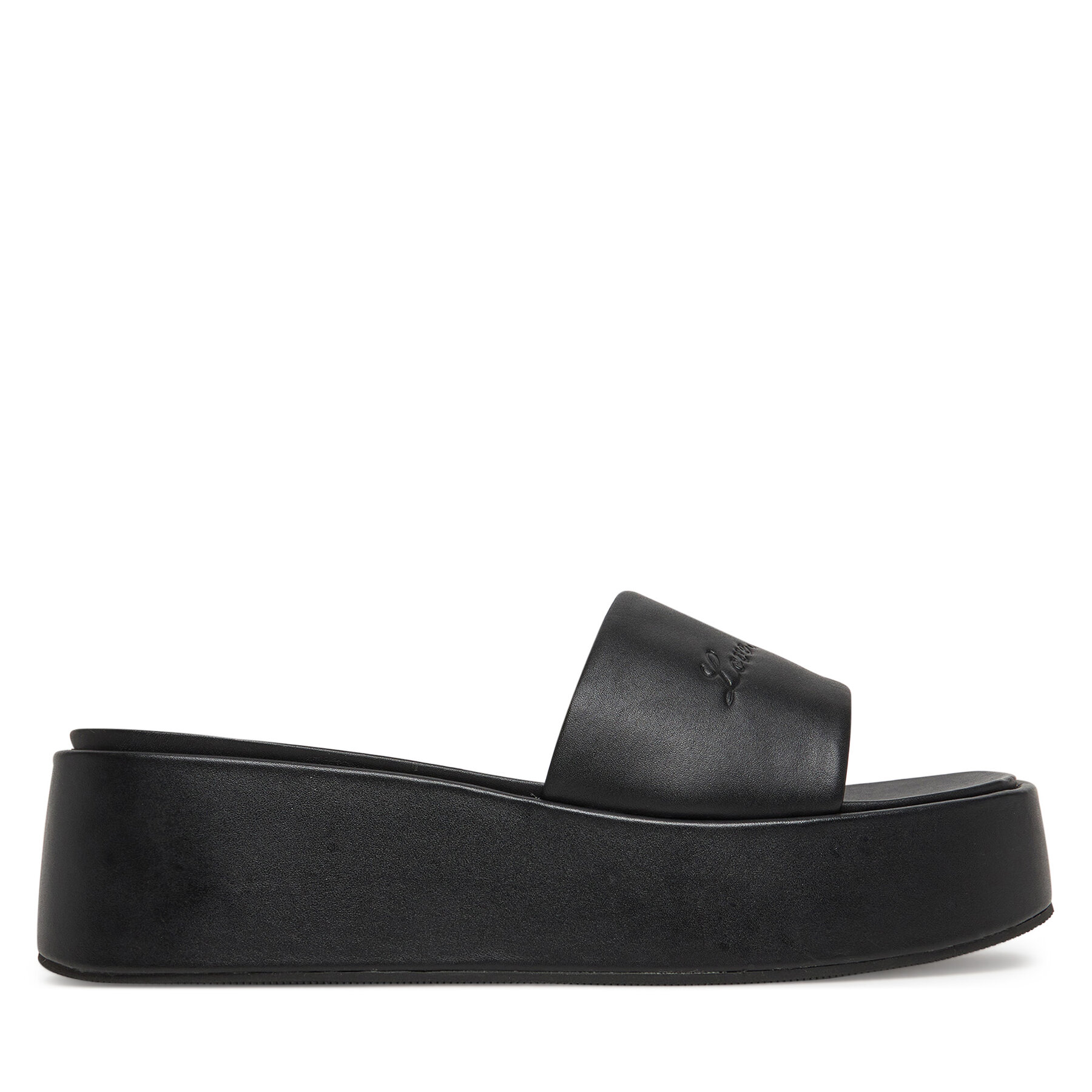 Şlapi LOVE MOSCHINO JA28177I0MIA0000 Negru