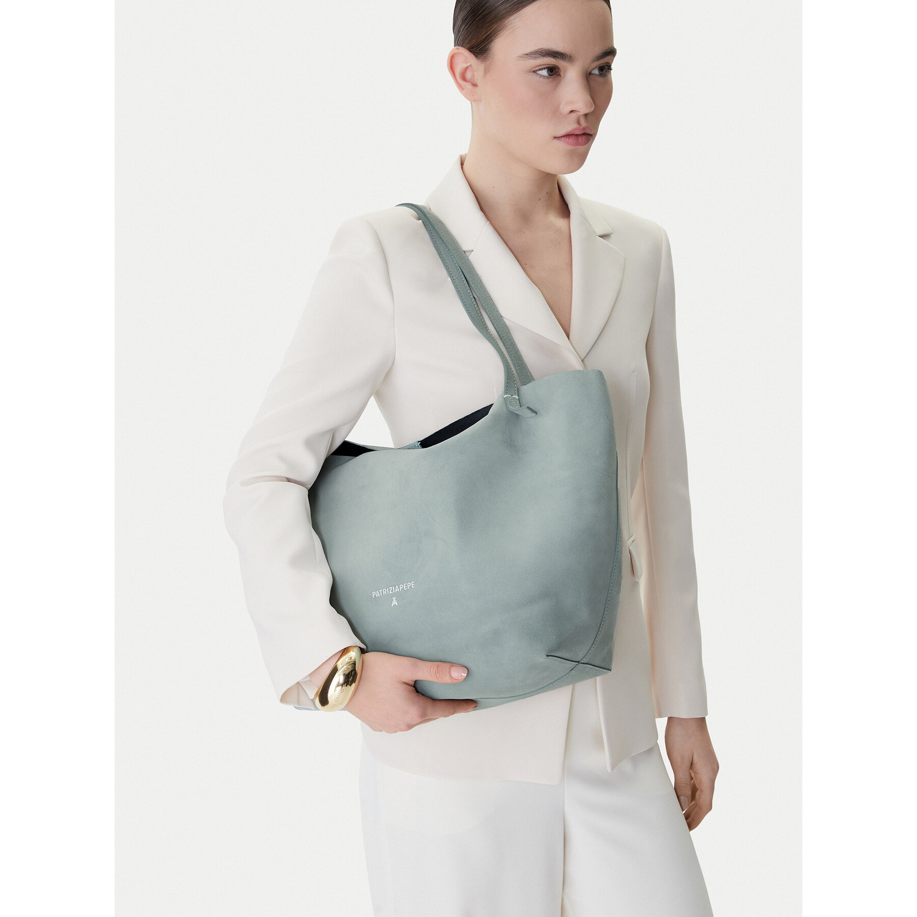 Táska Patrizia Pepe 2B0130/L153 Türkizkék
