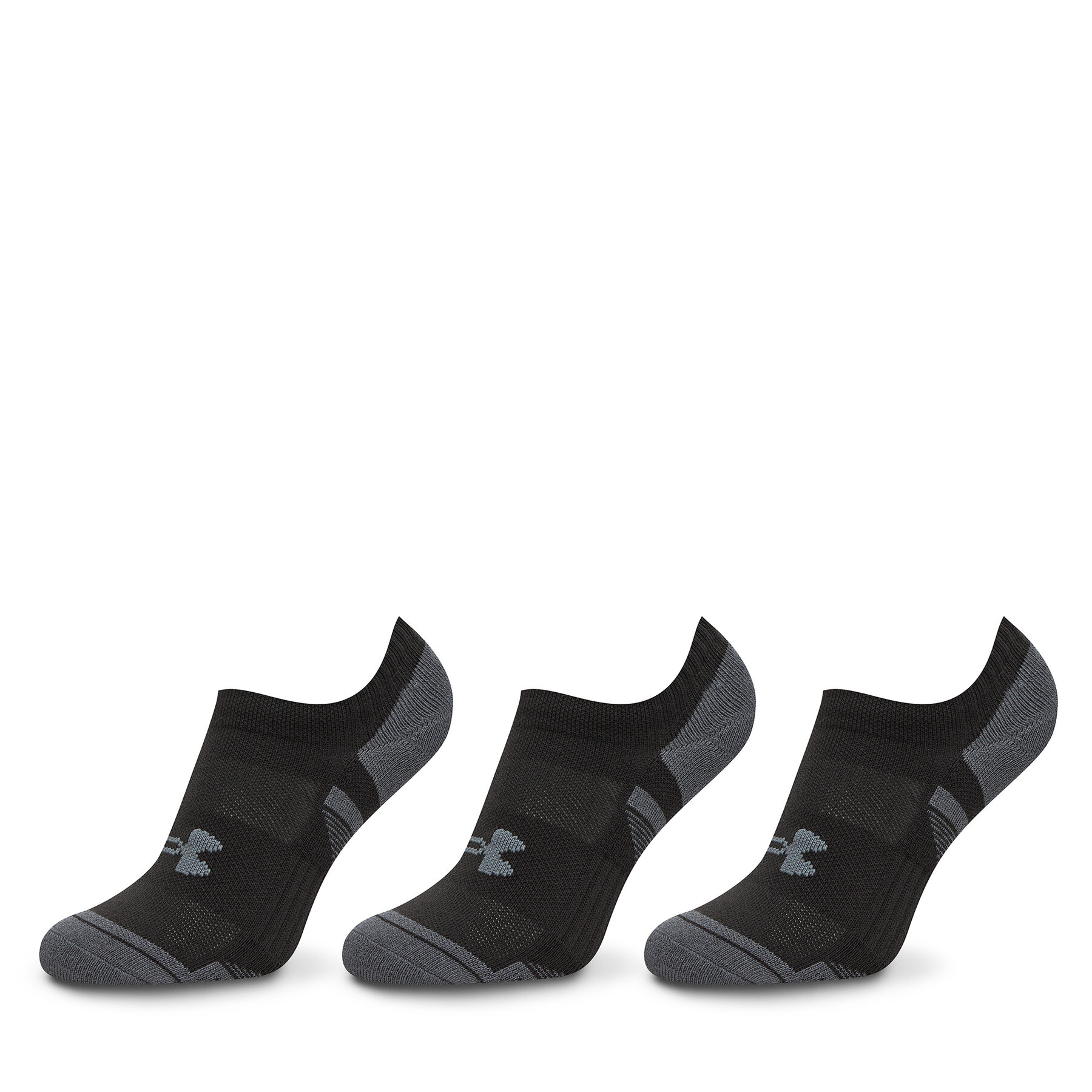 3 pár/csomag unisex bokazokni Under Armour, Méret: 47.50, Fekete, Performance Tech 1379526