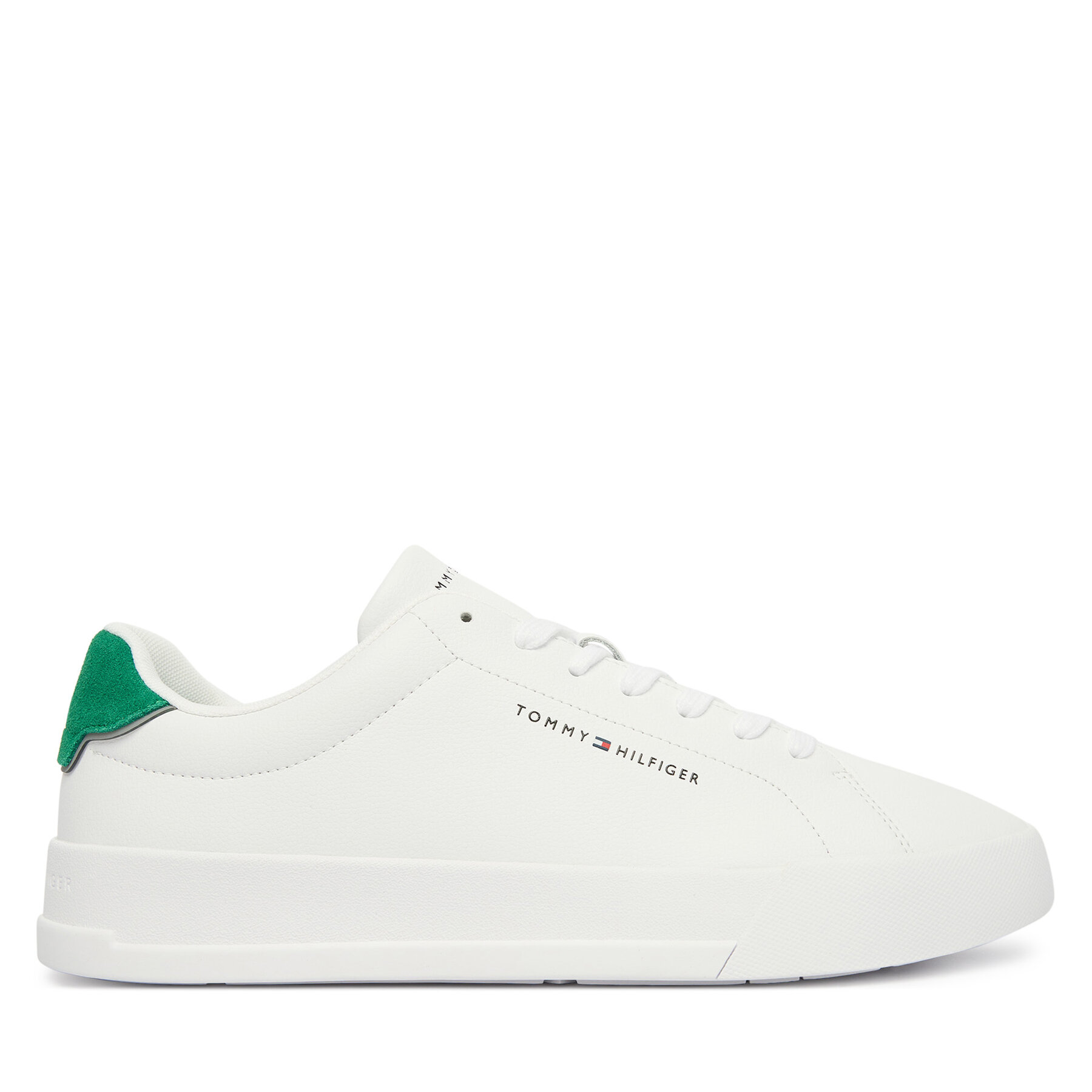 Sneakersy Tommy Hilfiger Th Court Lth Detail Ess FM0FM05367 Biela