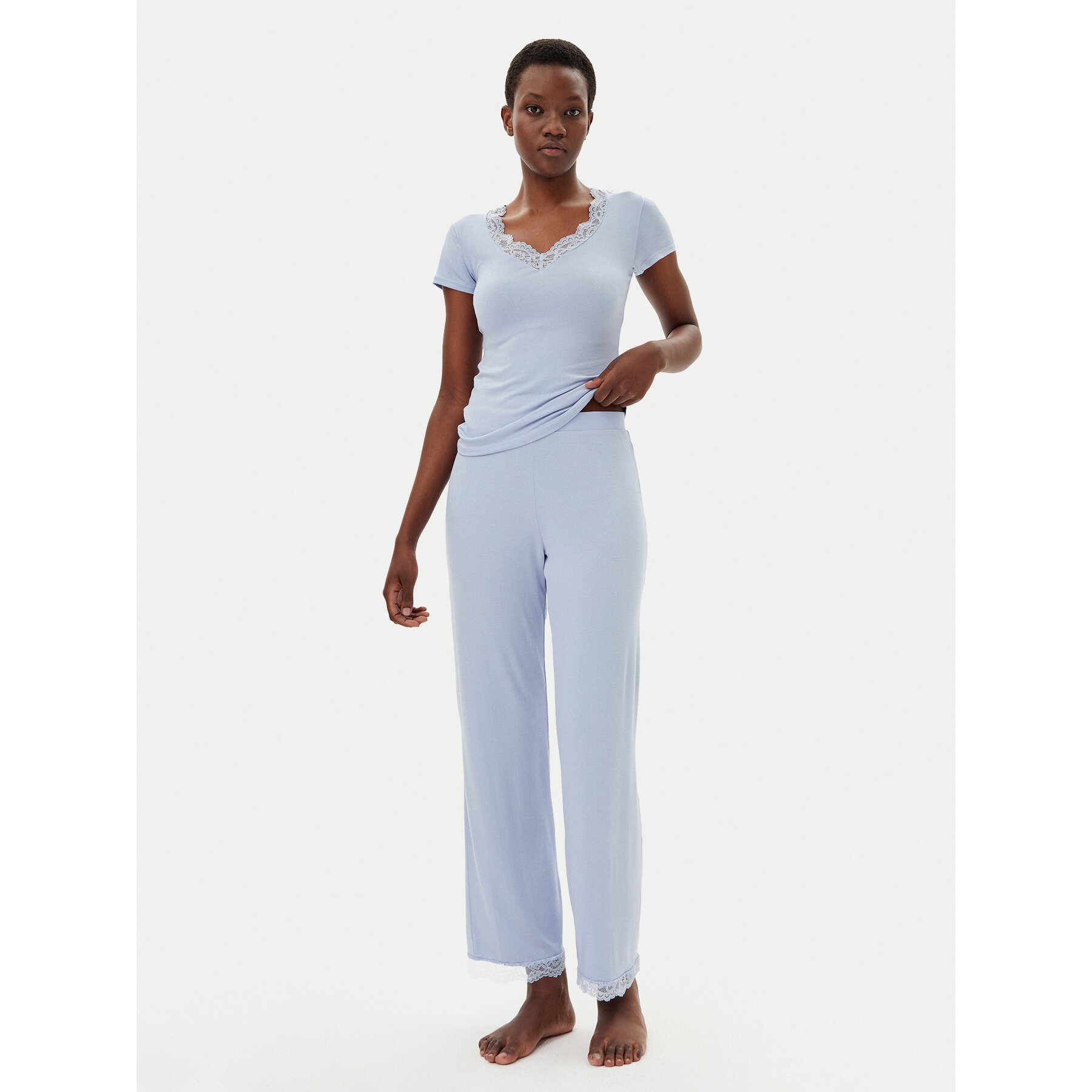 Hunkemöller Hunkemöller Πιτζάμα Nanna 301484 Μπλε Regular Fit