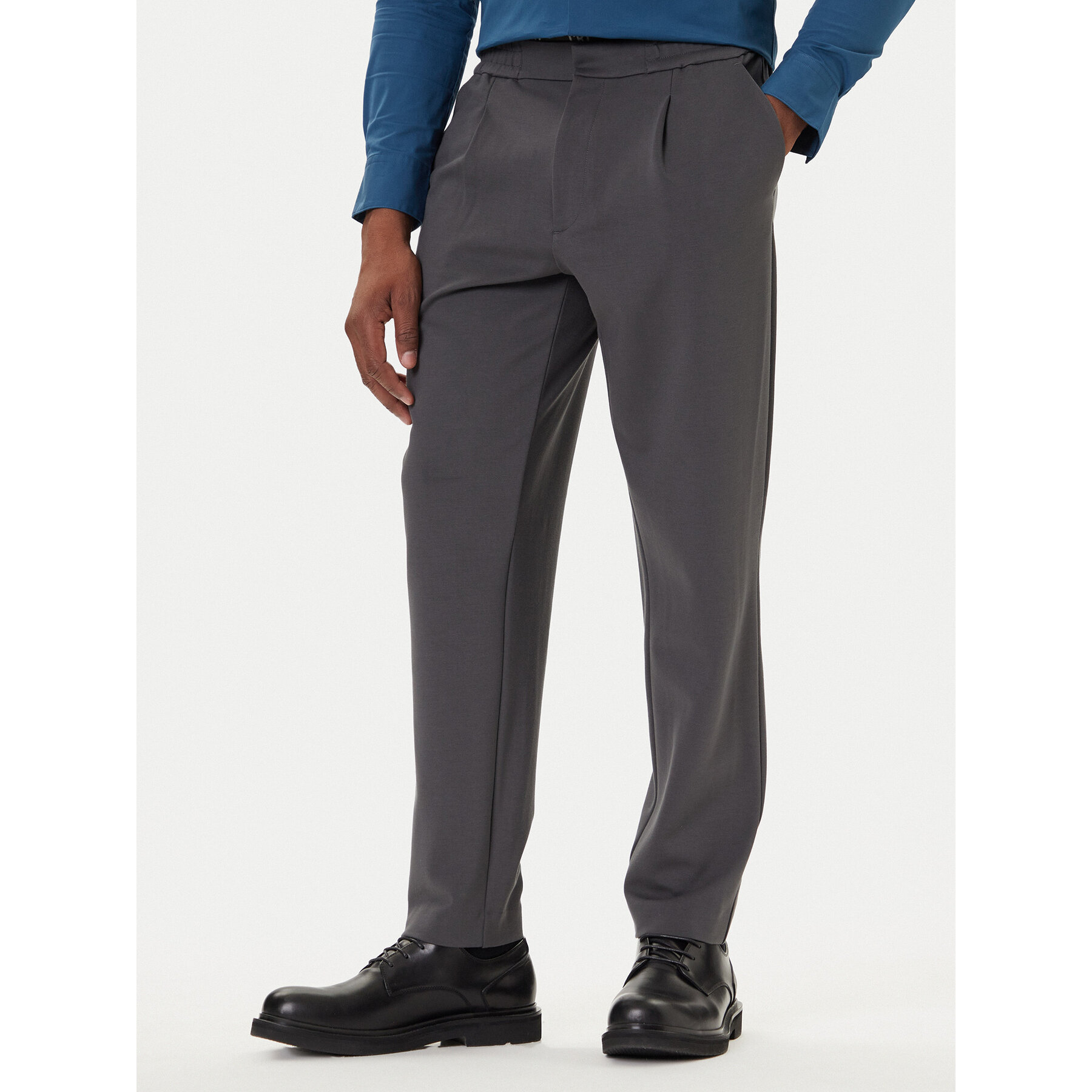 Calvin Klein Chinos LV04LE613G Grau Slim Fit