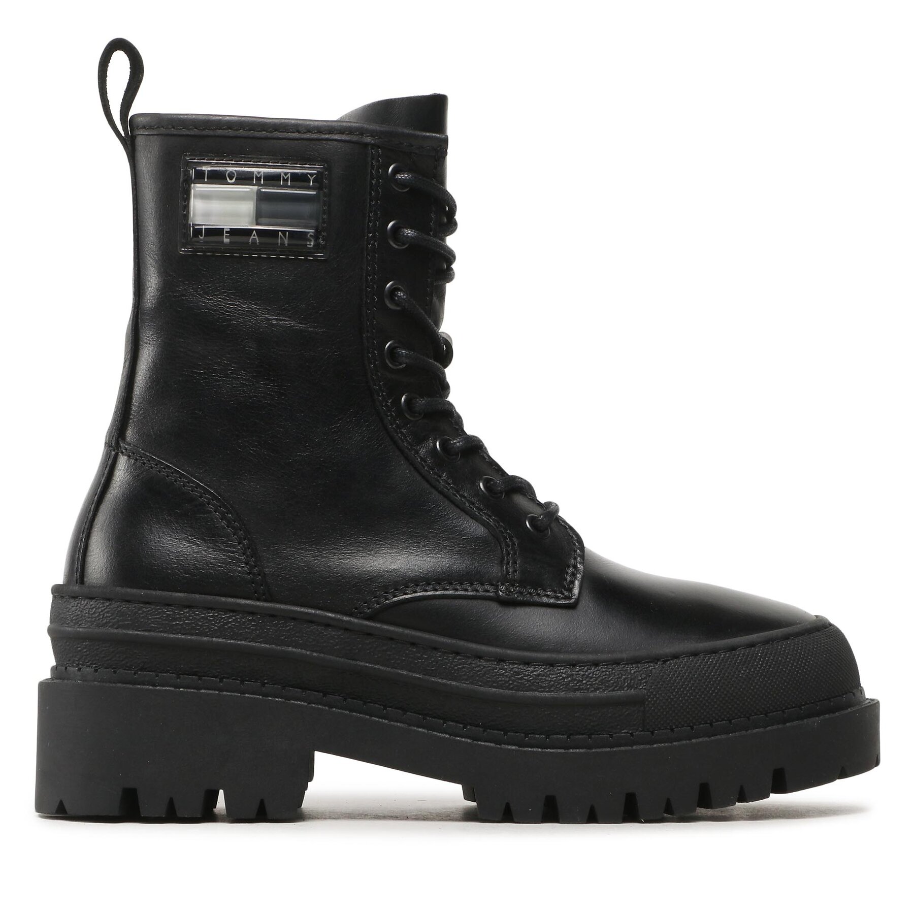 Dámske Členková obuv Tommy Jeans, Rozmer: 40, Čierna, Tjw Foxing Lace Up EN0EN02217