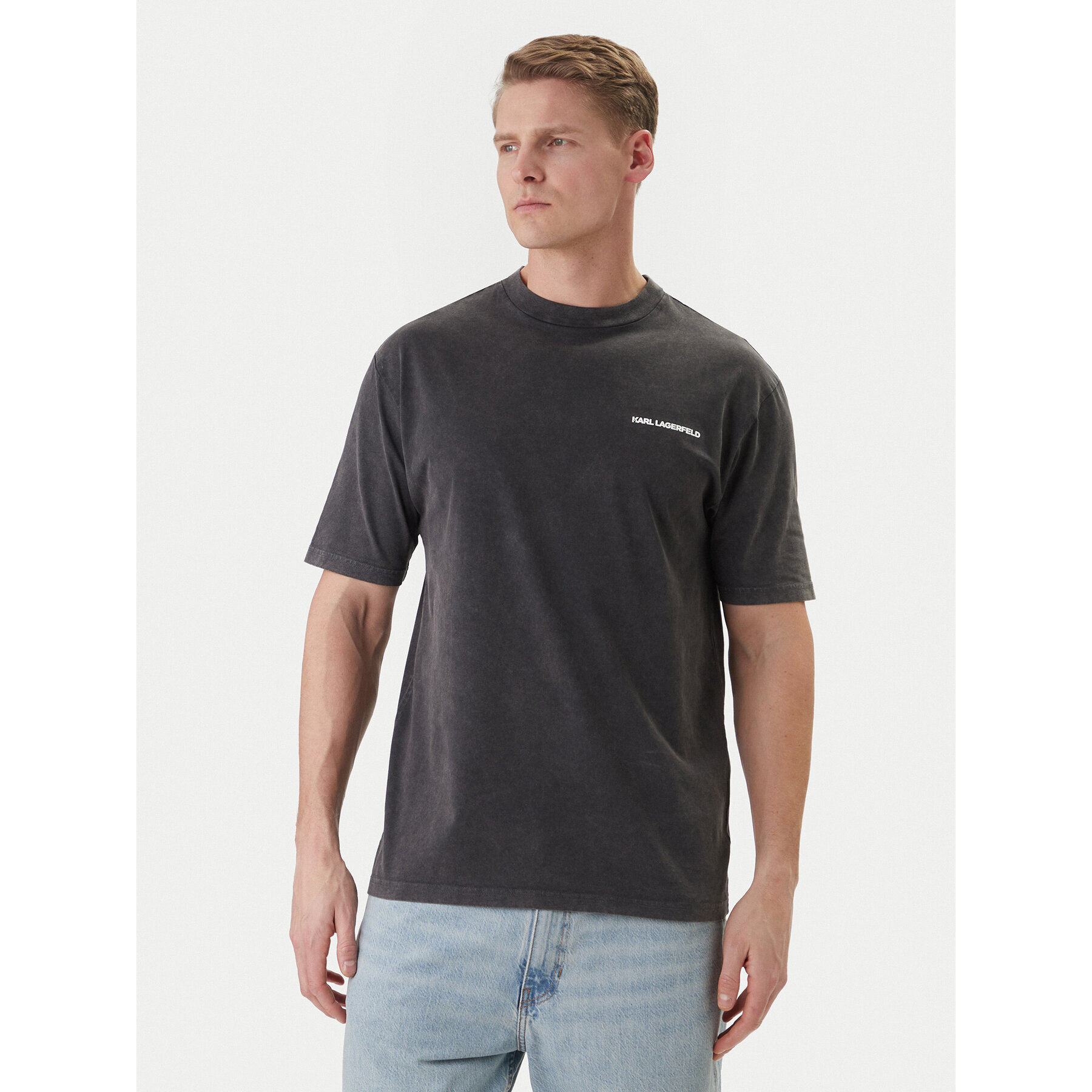 KARL LAGERFELD T-Shirt 755171 562256 Grau Loose Fit